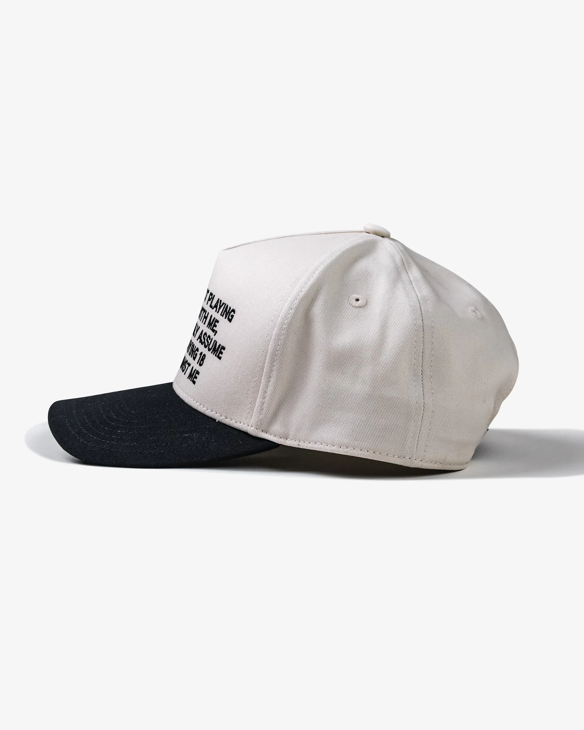 A-Player Phrase Hat - Cream / Black - Image 3
