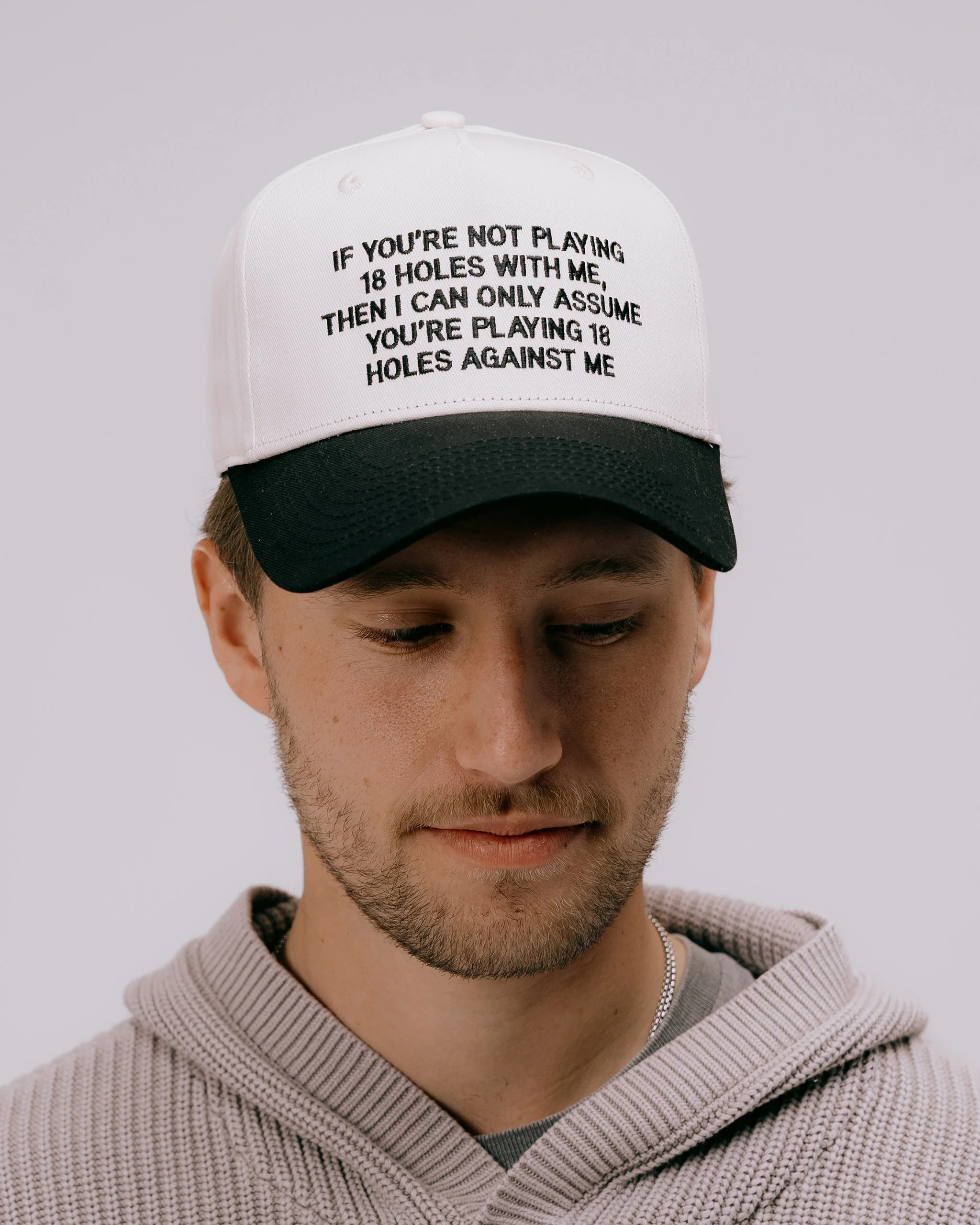 A-Player Phrase Hat - Cream / Black - Image 7