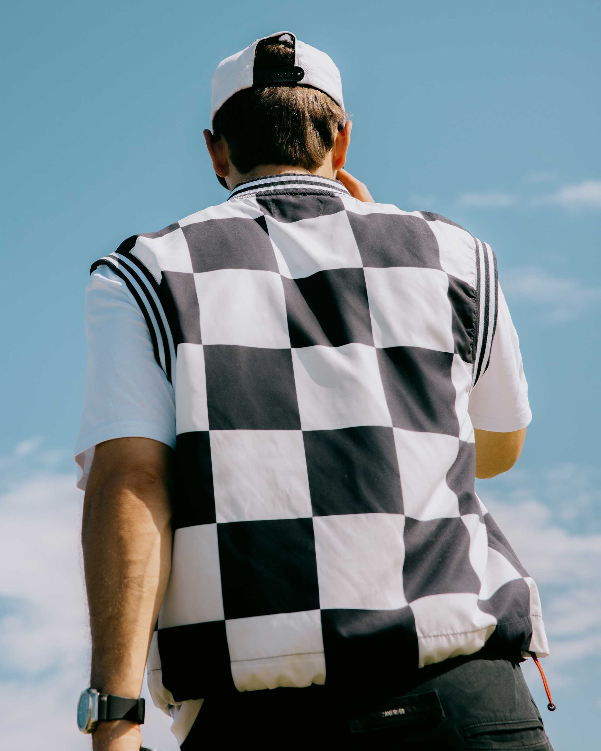 Big Check Windbreaker Vest - Image 4