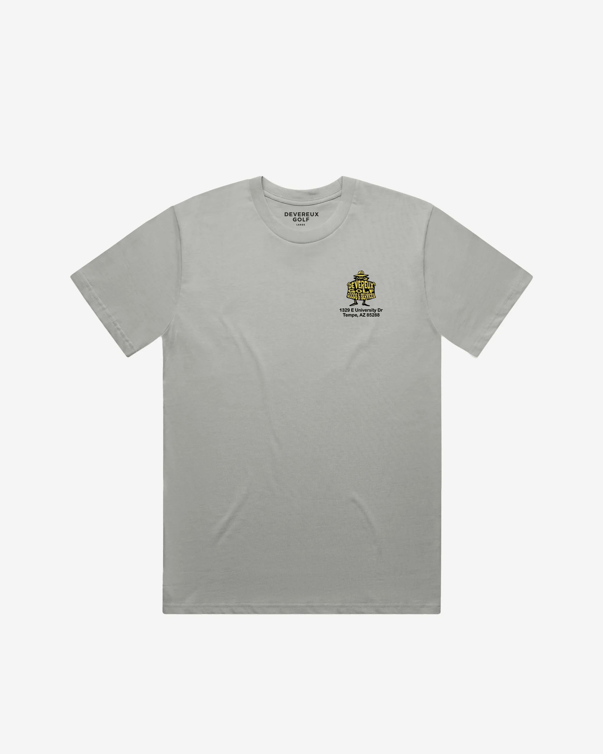 Devereux Golf Services Tee - Storm Grey - Image 3