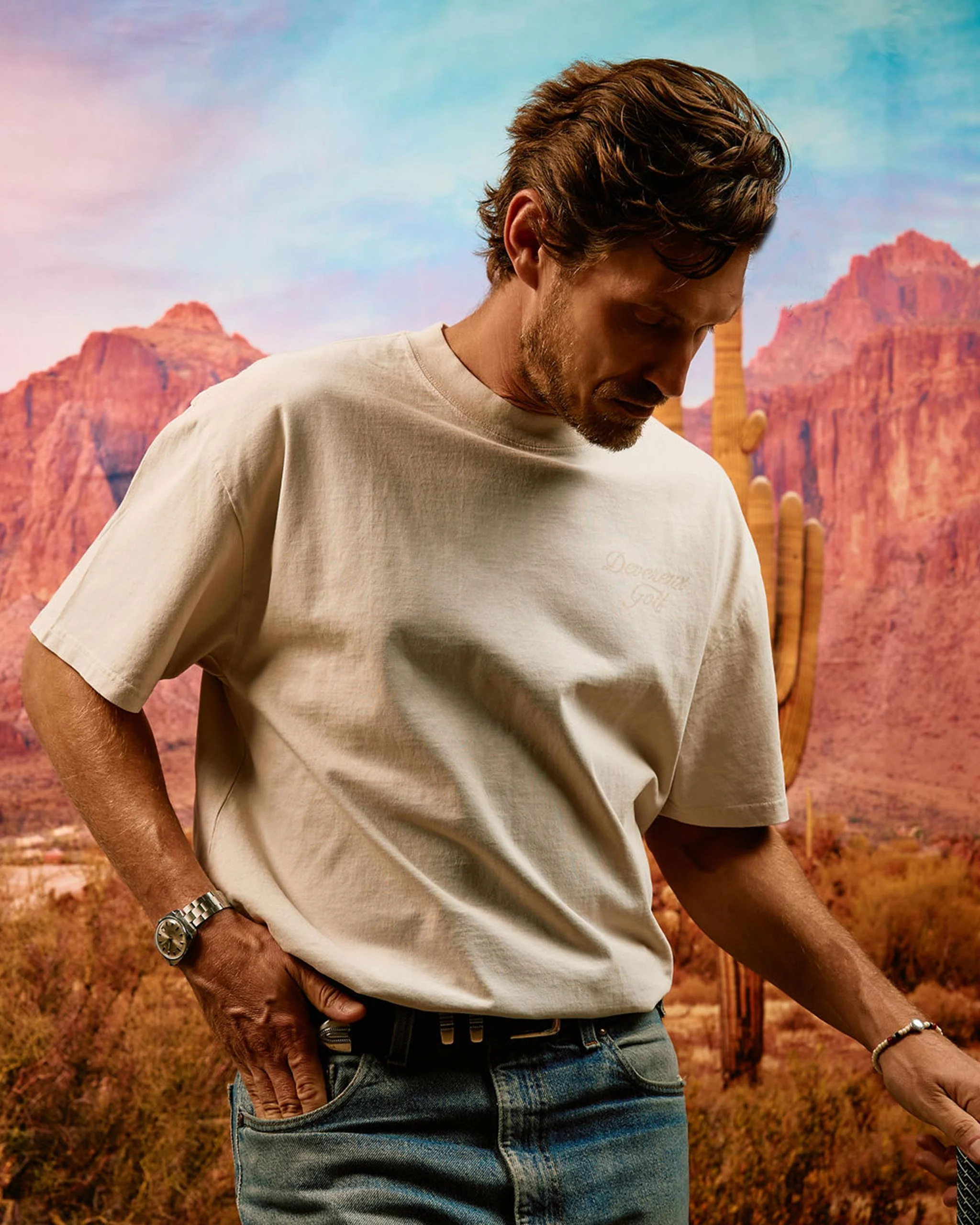 Faded Skull Caddie Tee - Faded Bone - Image 3