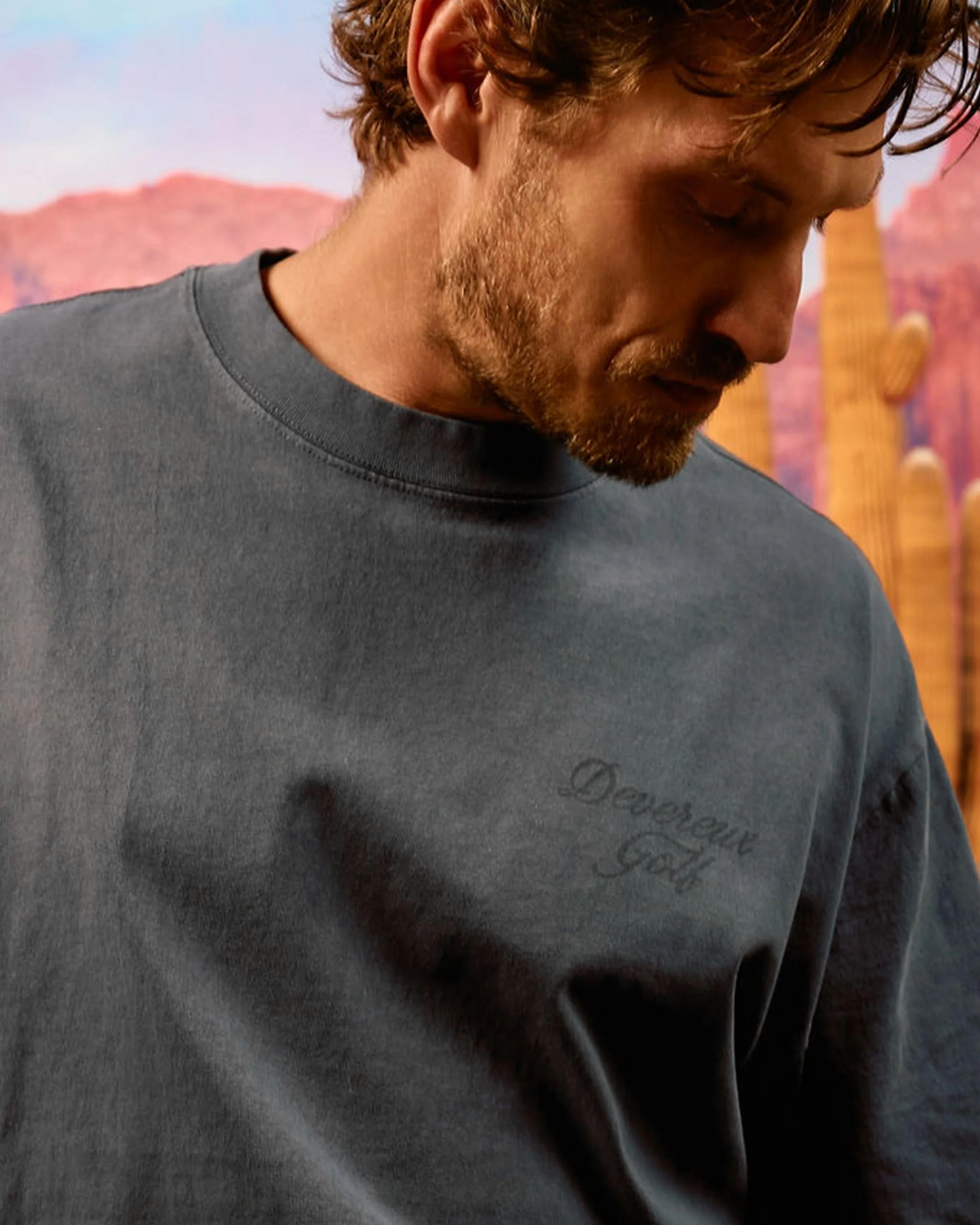 Faded Skull Caddie Tee -  Faded Indigo - Image 3