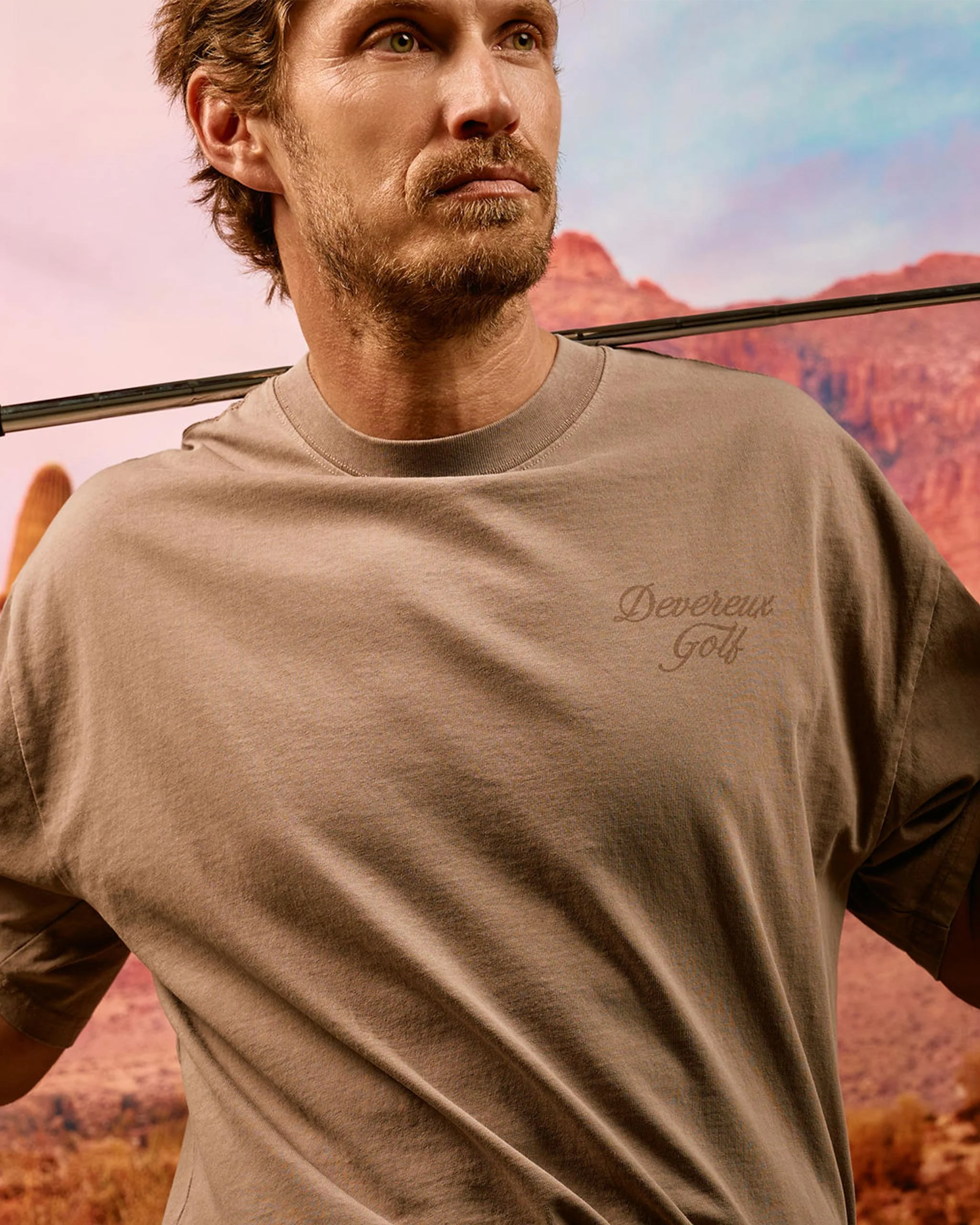 Faded Skull Caddie Tee - Faded Mushroom - Image 2