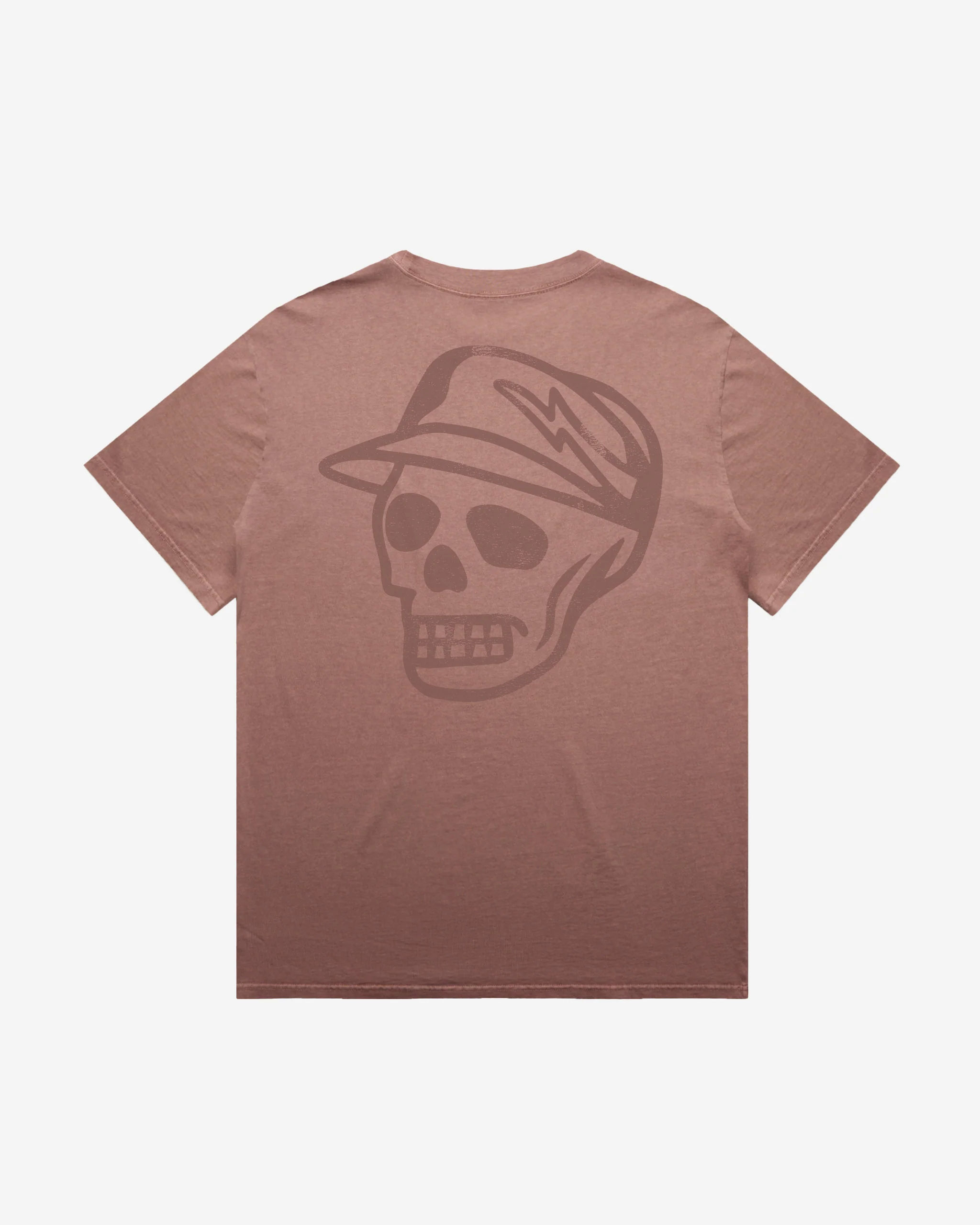 Faded Skull Caddie Tee - Faded Salmon