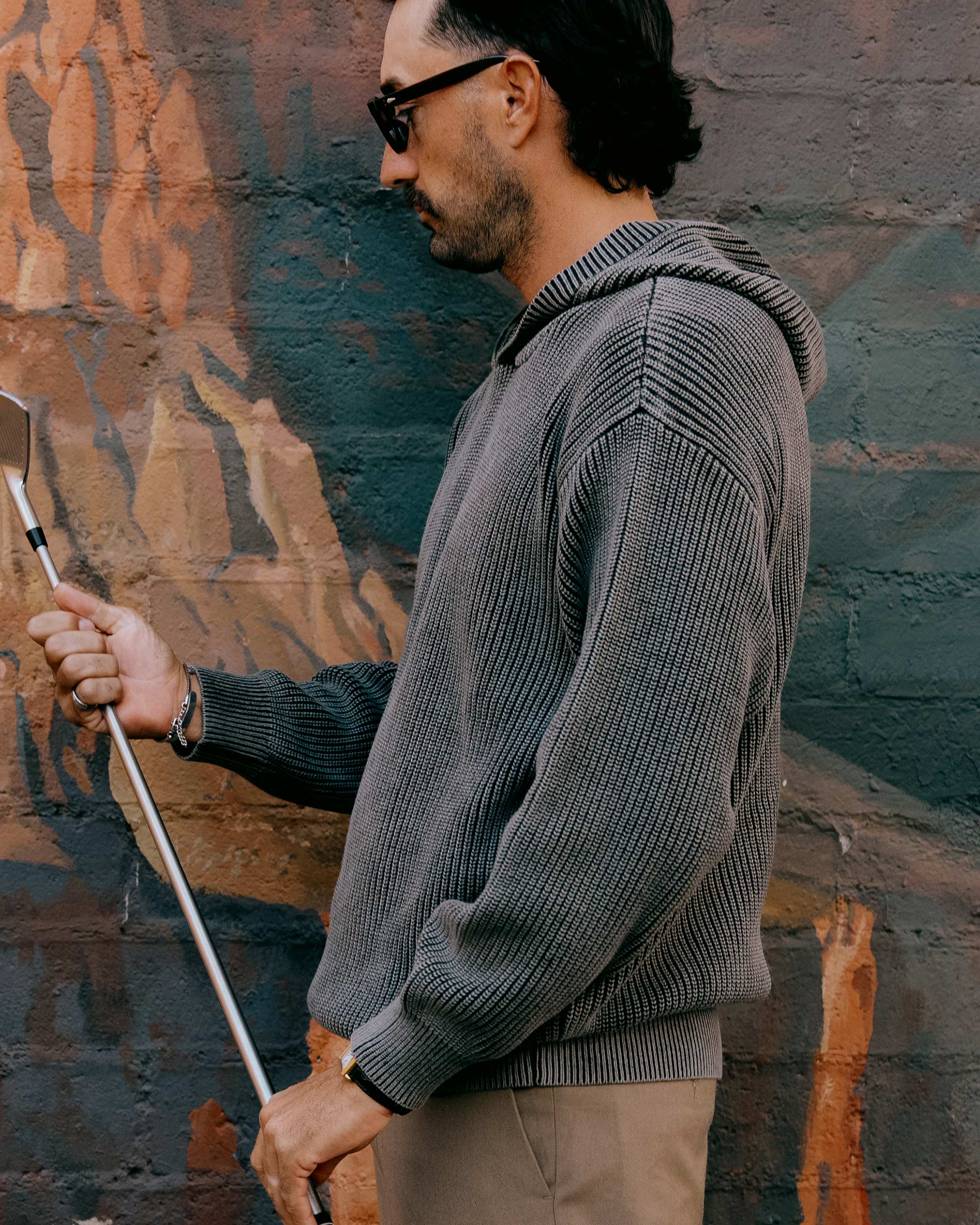 Fisherman Hoodie - Coal - Image 8