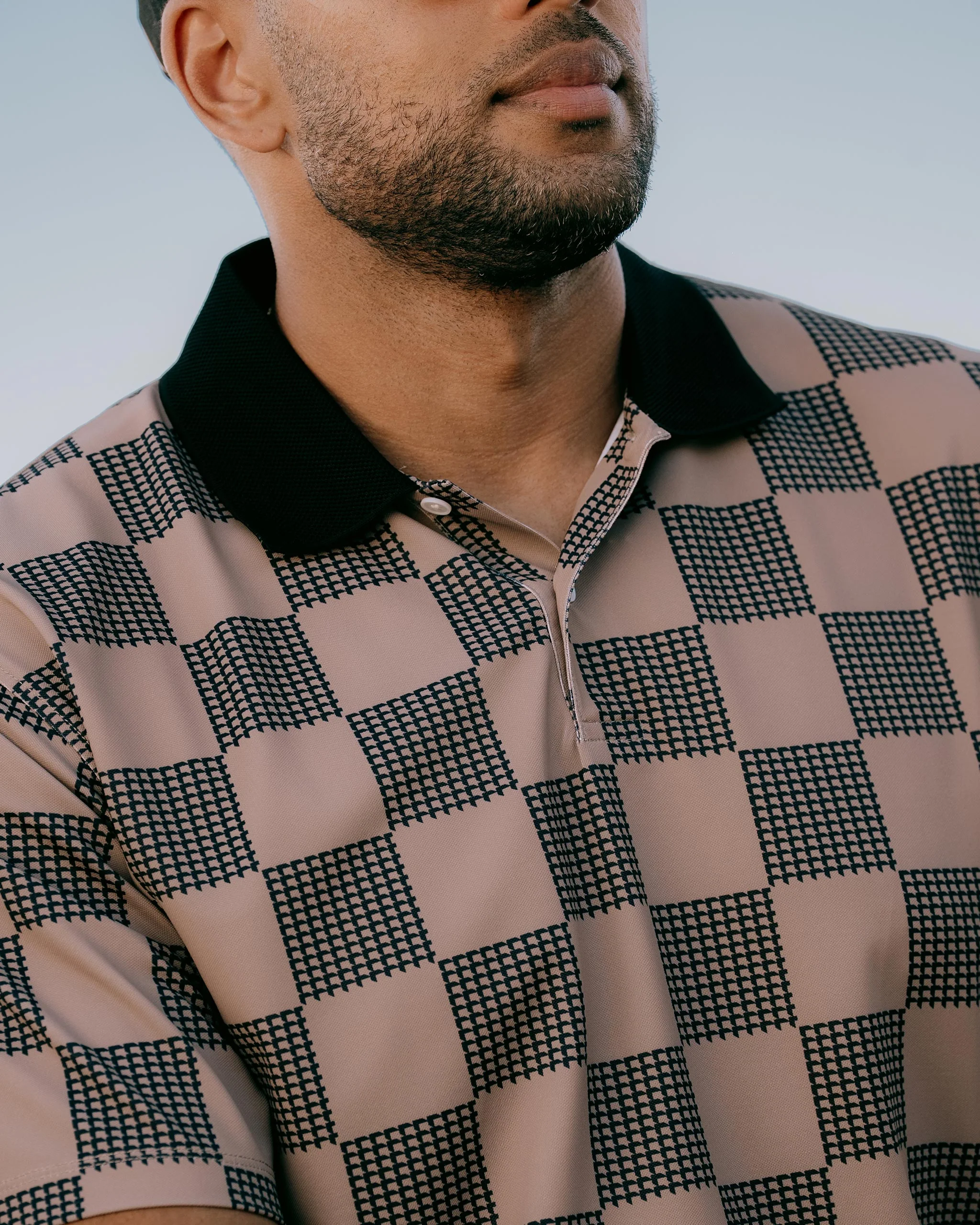 Front9 Polo - Greige / Black - Image 3