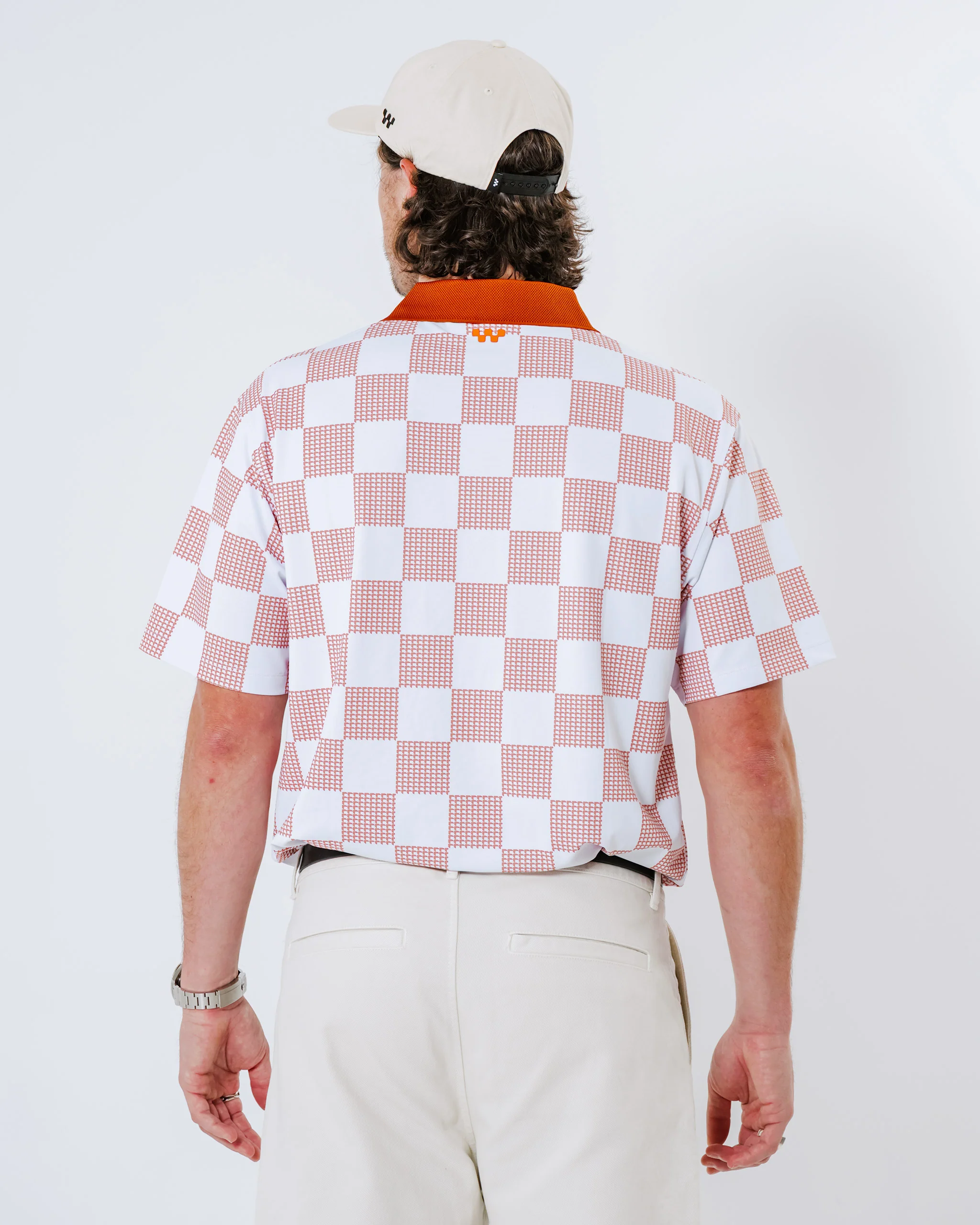 Front9 Polo - White / Cork - Image 4