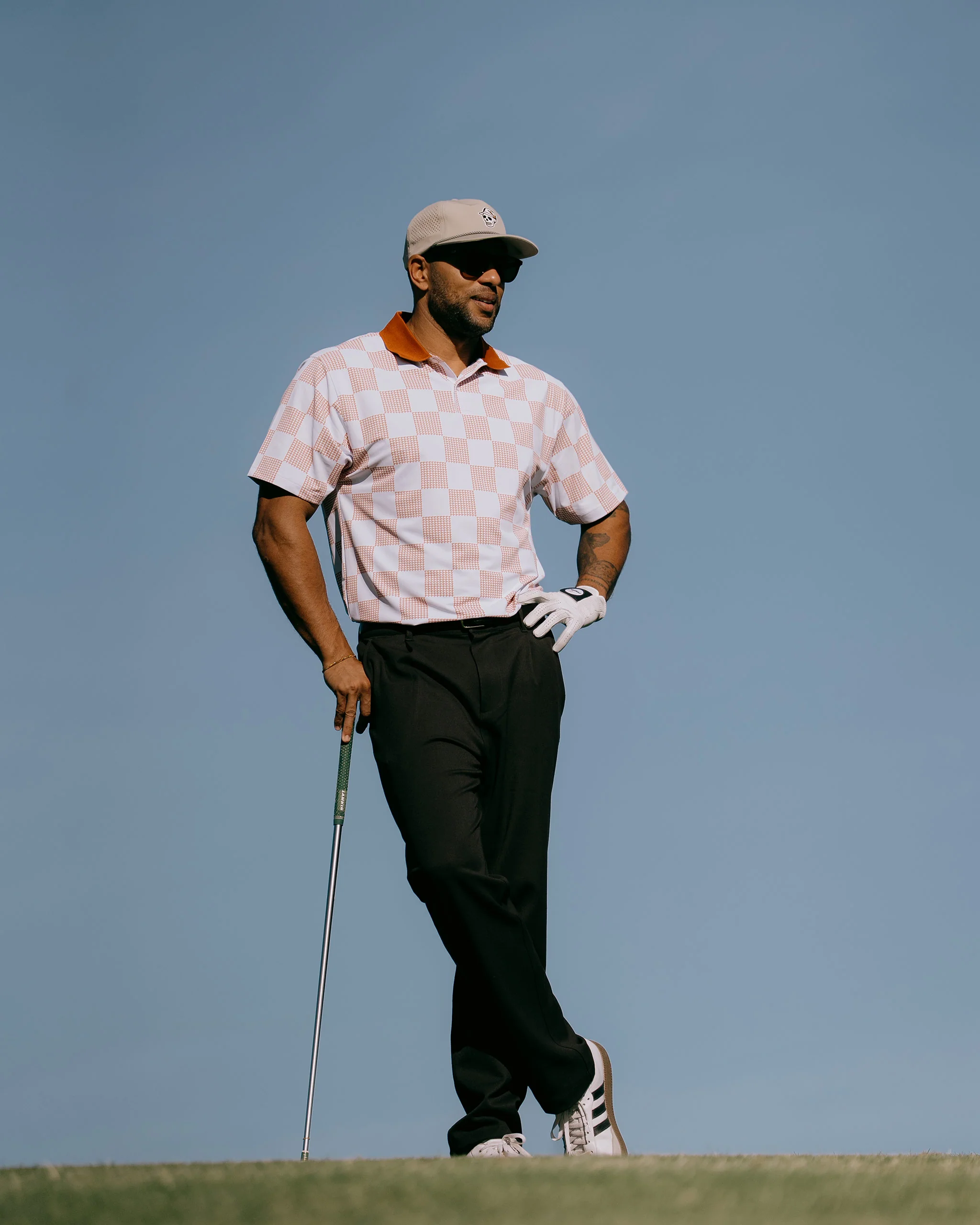 Front9 Polo - White / Cork - Image 6