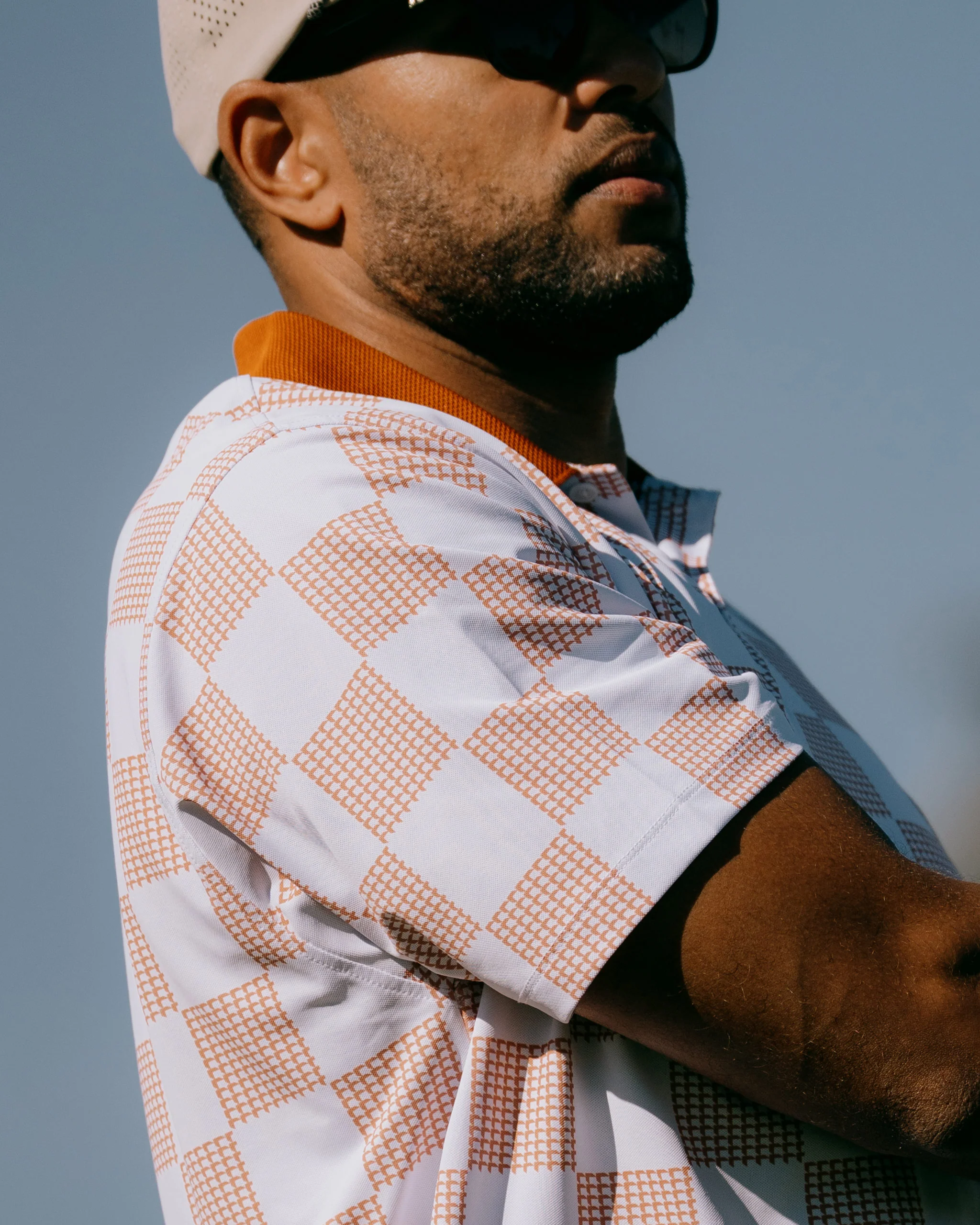 Front9 Polo - White / Cork - Image 8