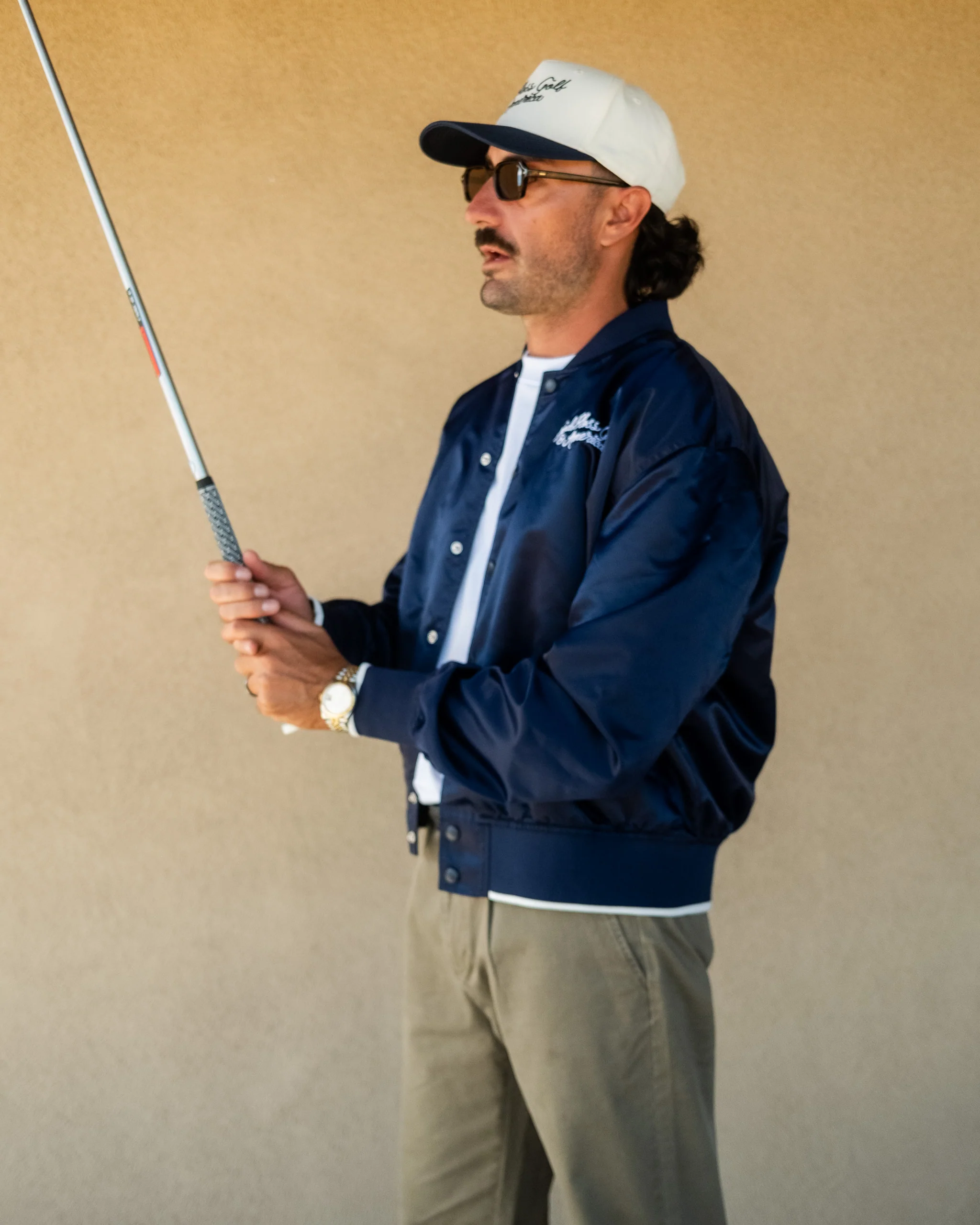 God Bless America Bomber Jacket - Navy - Image 7