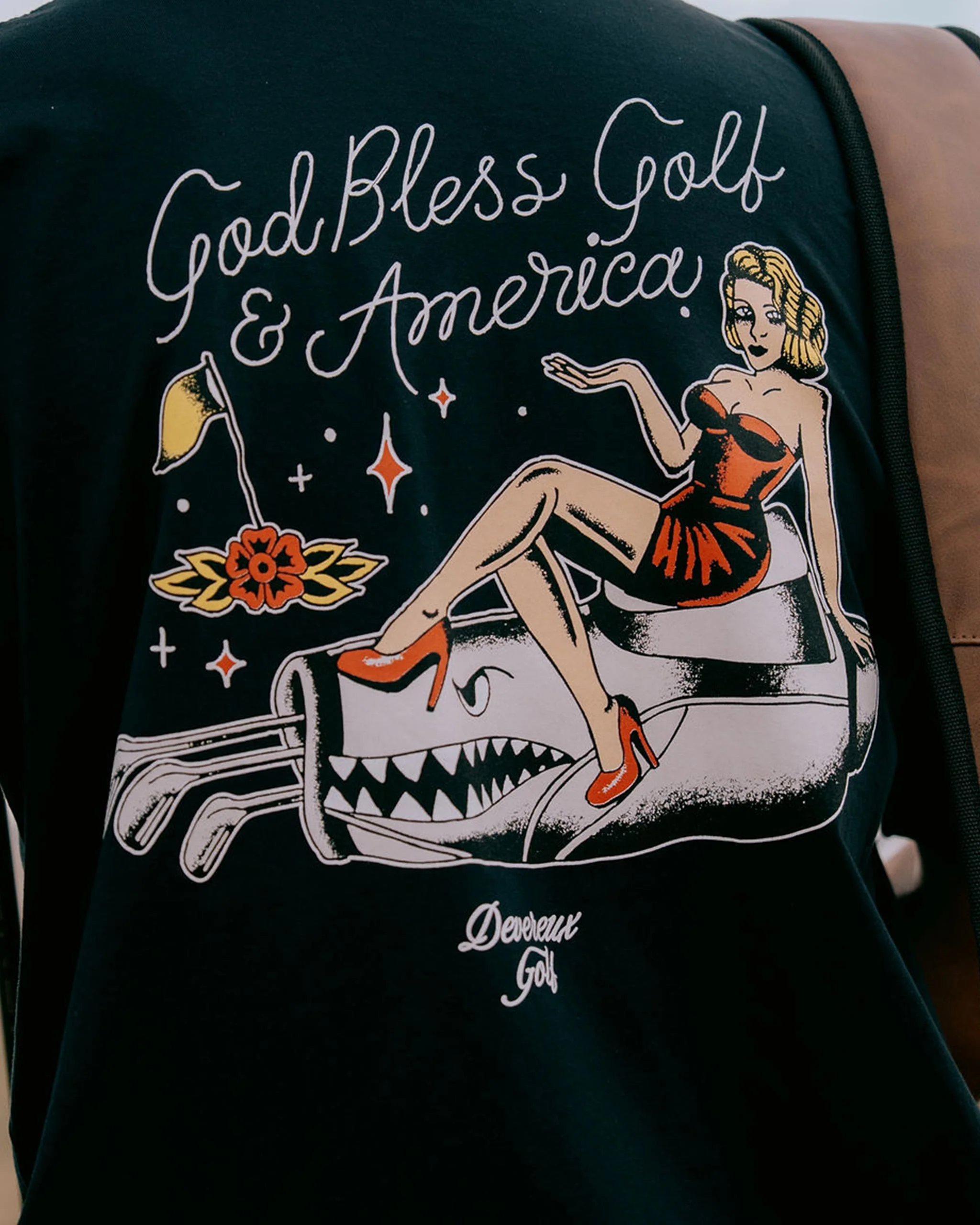 God Bless America Tee - Navy - Image 4