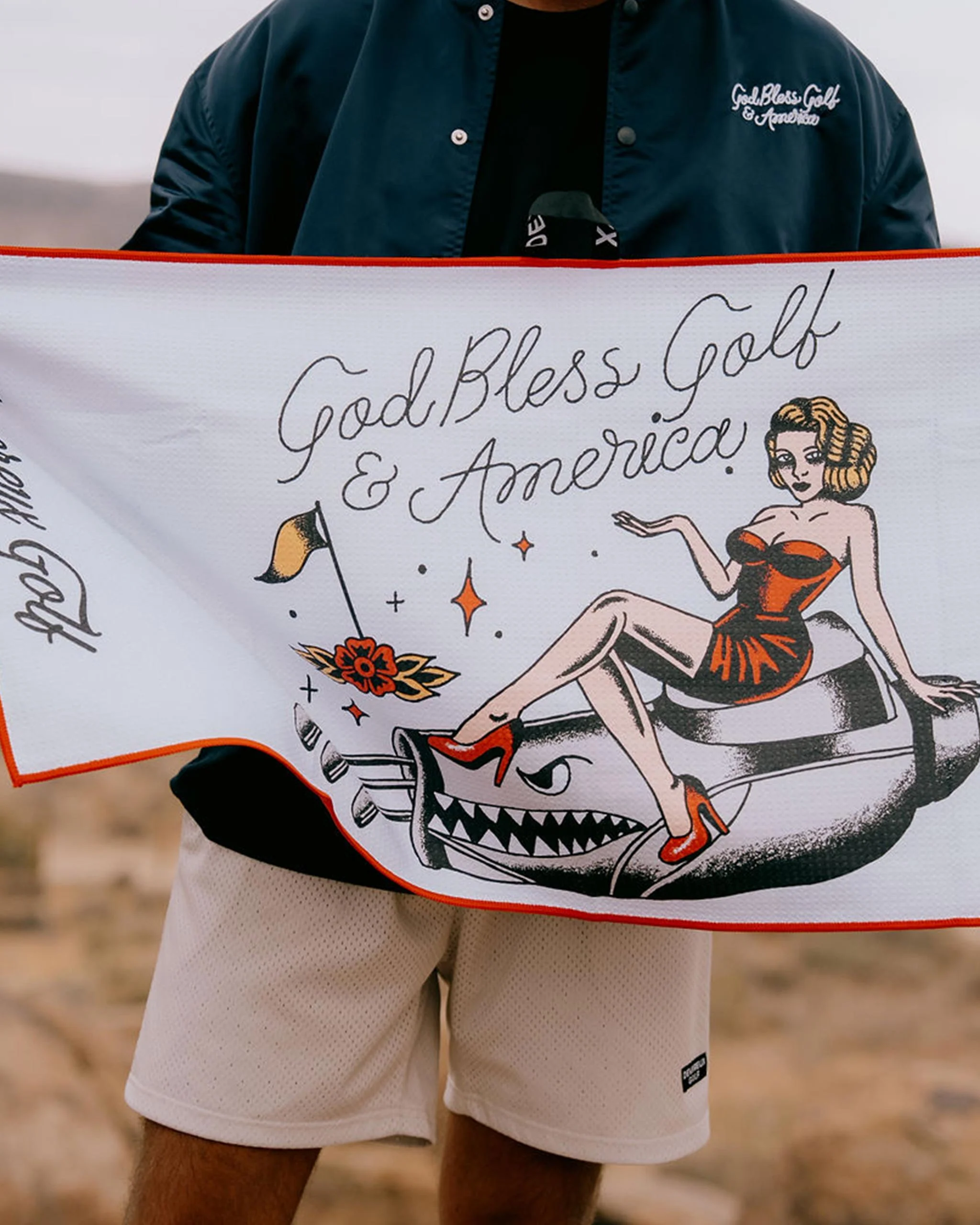 God Bless America Towel - Red / White / Blue - Image 8