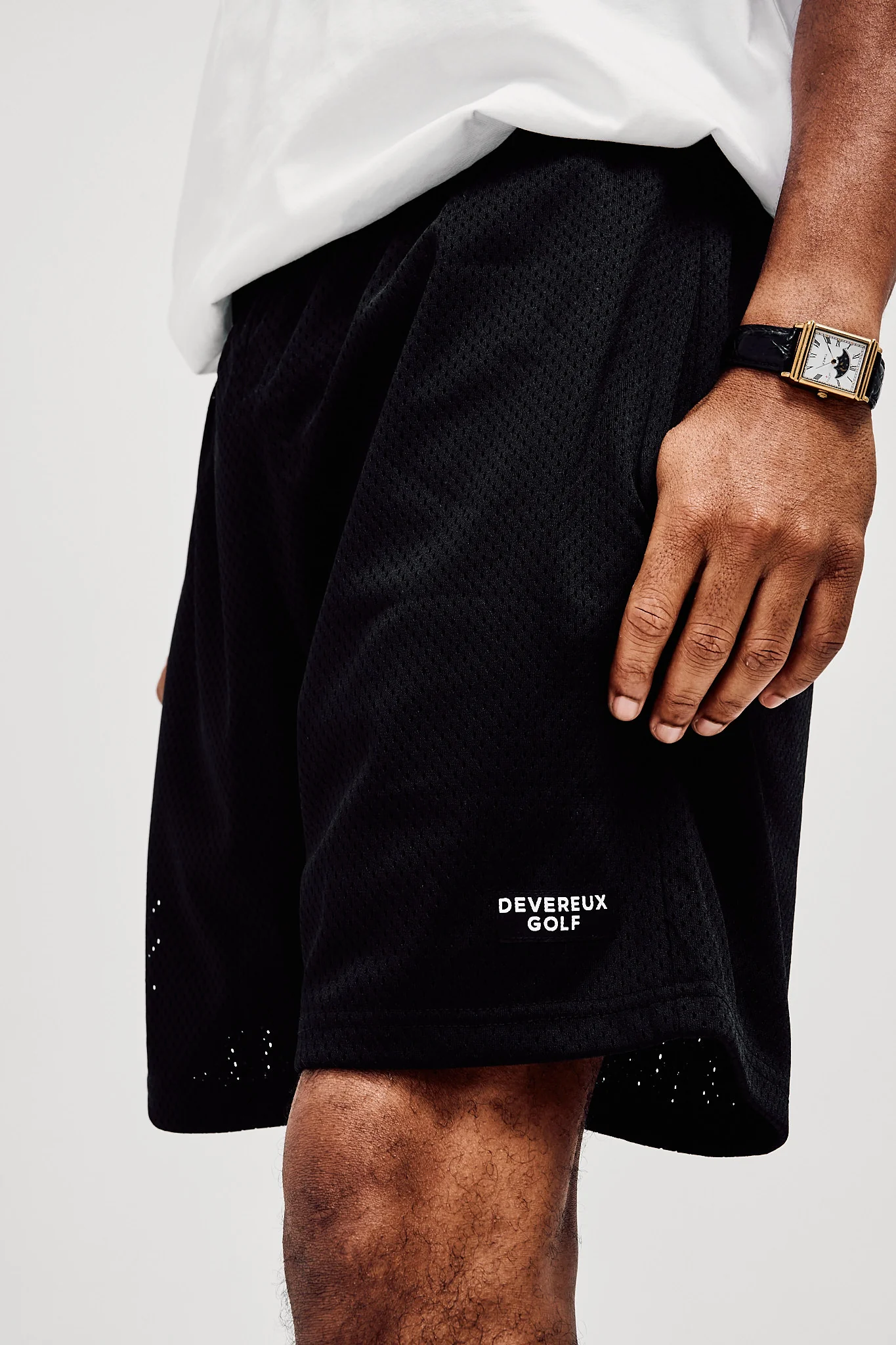Golf Mesh Short - Black - Image 5
