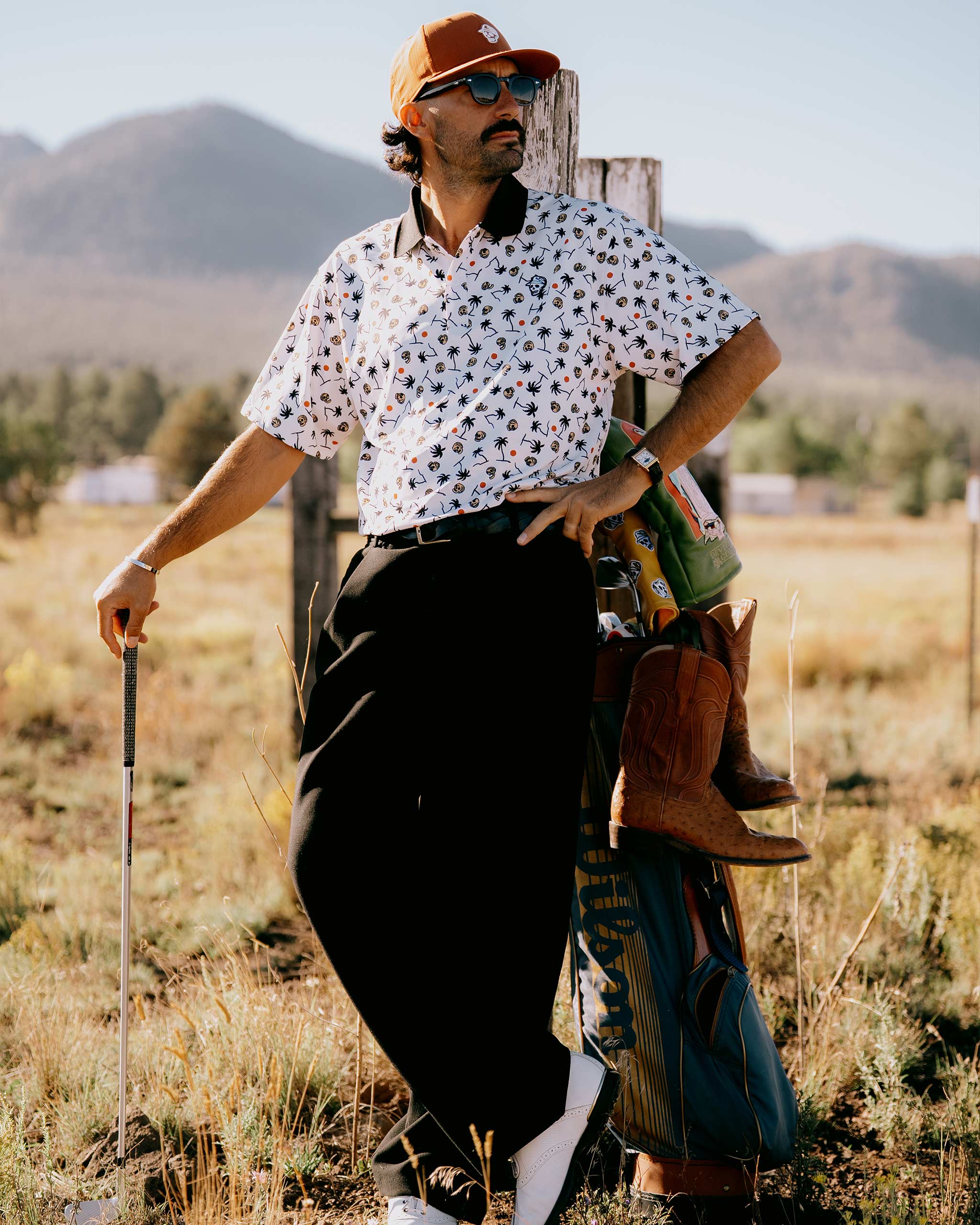 High Noon Polo - Skull Palm Print - Image 4
