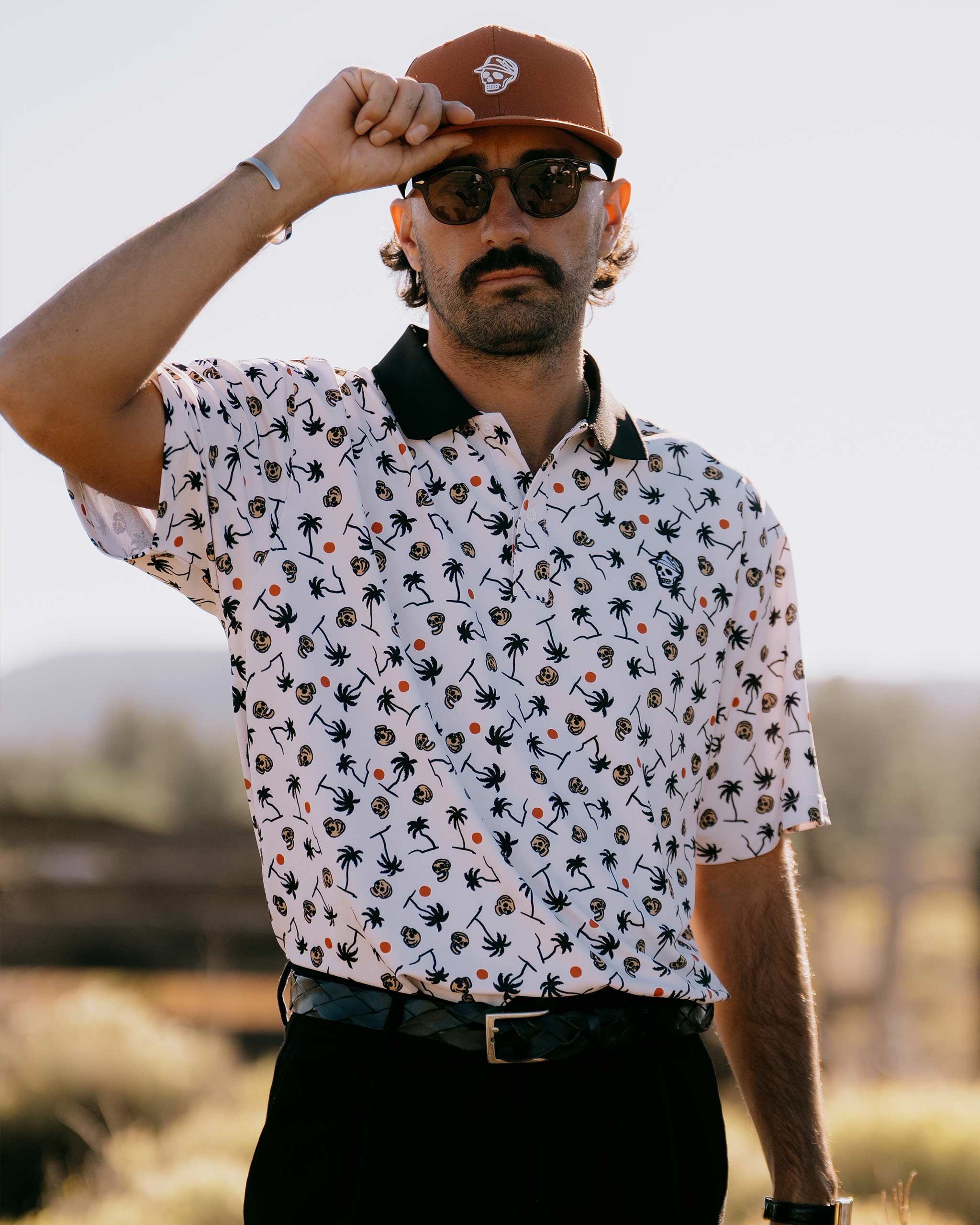 High Noon Polo - Skull Palm Print - Image 6