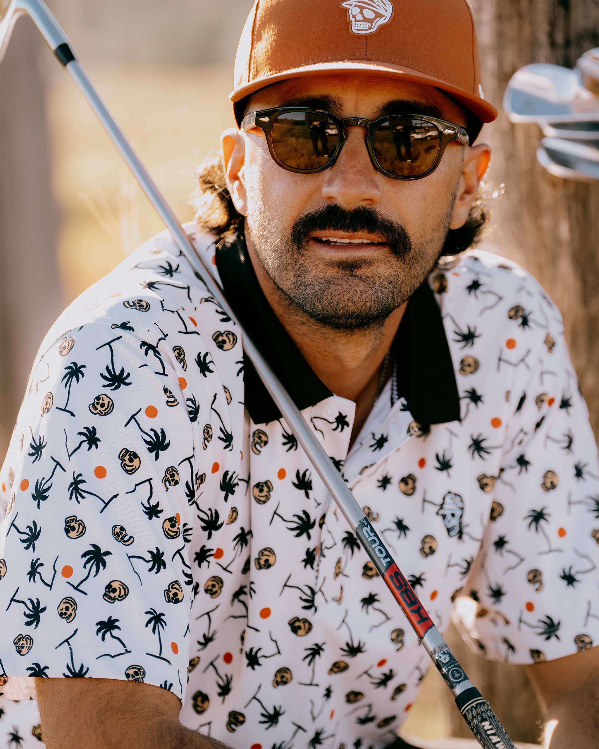 High Noon Polo - Skull Palm Print - Image 8