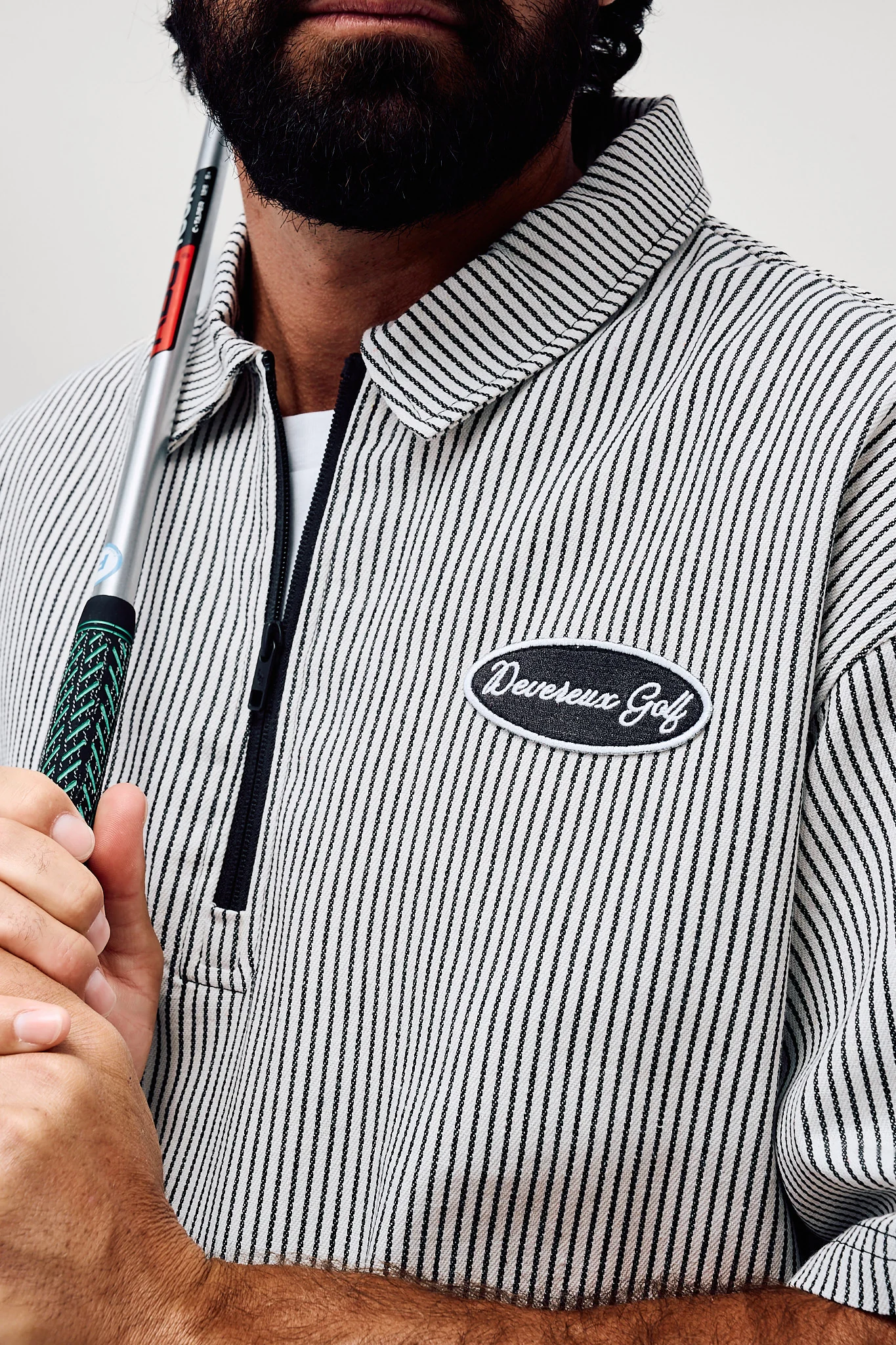 Mechanic QTR Zip - Faded Black Pinstripe - Image 5