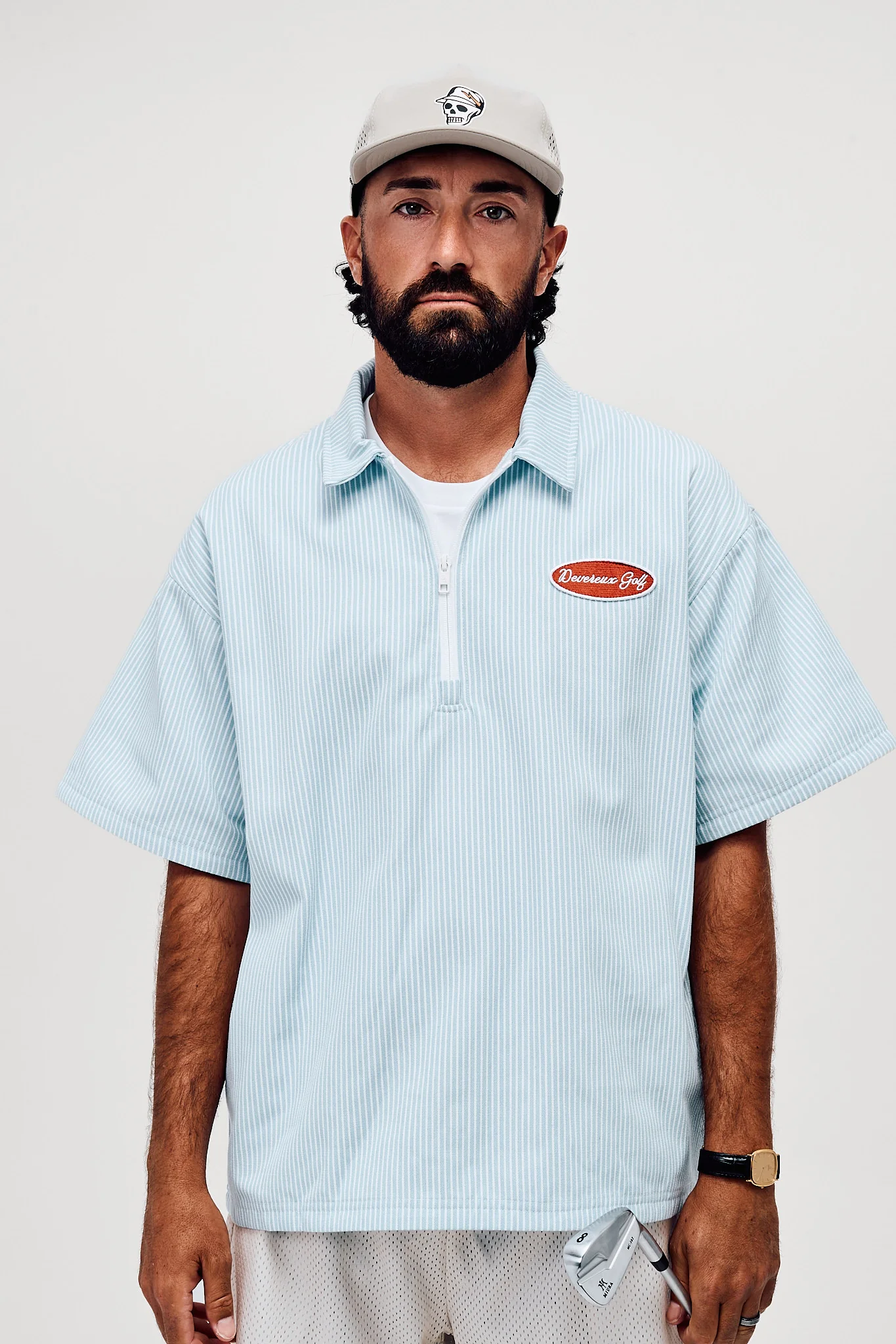 Mechanic QTR Zip - Marine Layer Pinstripe - Image 2