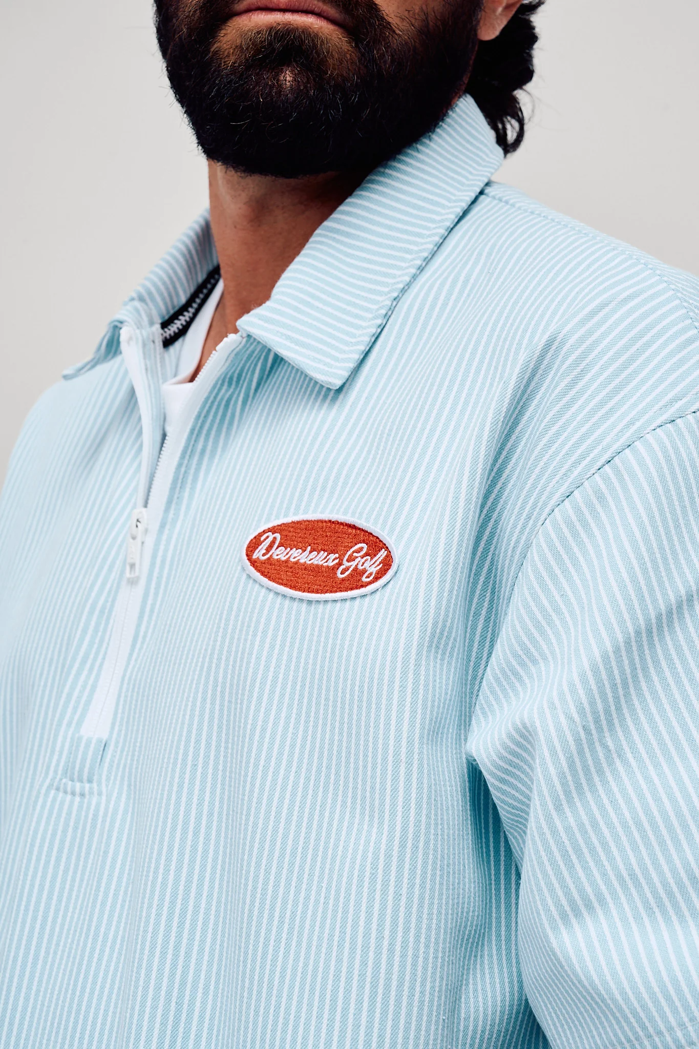 Mechanic QTR Zip - Marine Layer Pinstripe - Image 8