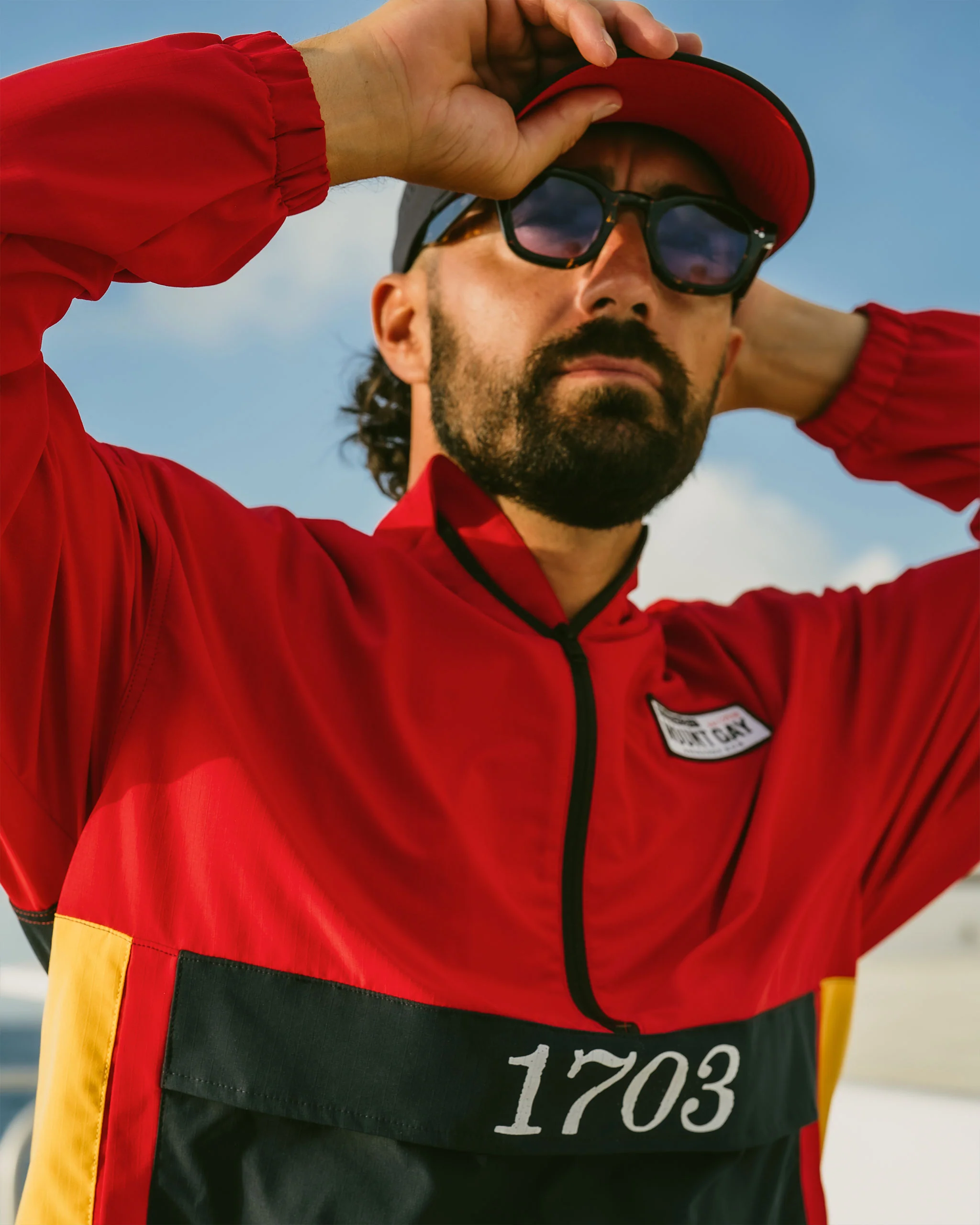 Mount Gay Sailing Jacket - Red - Image 6