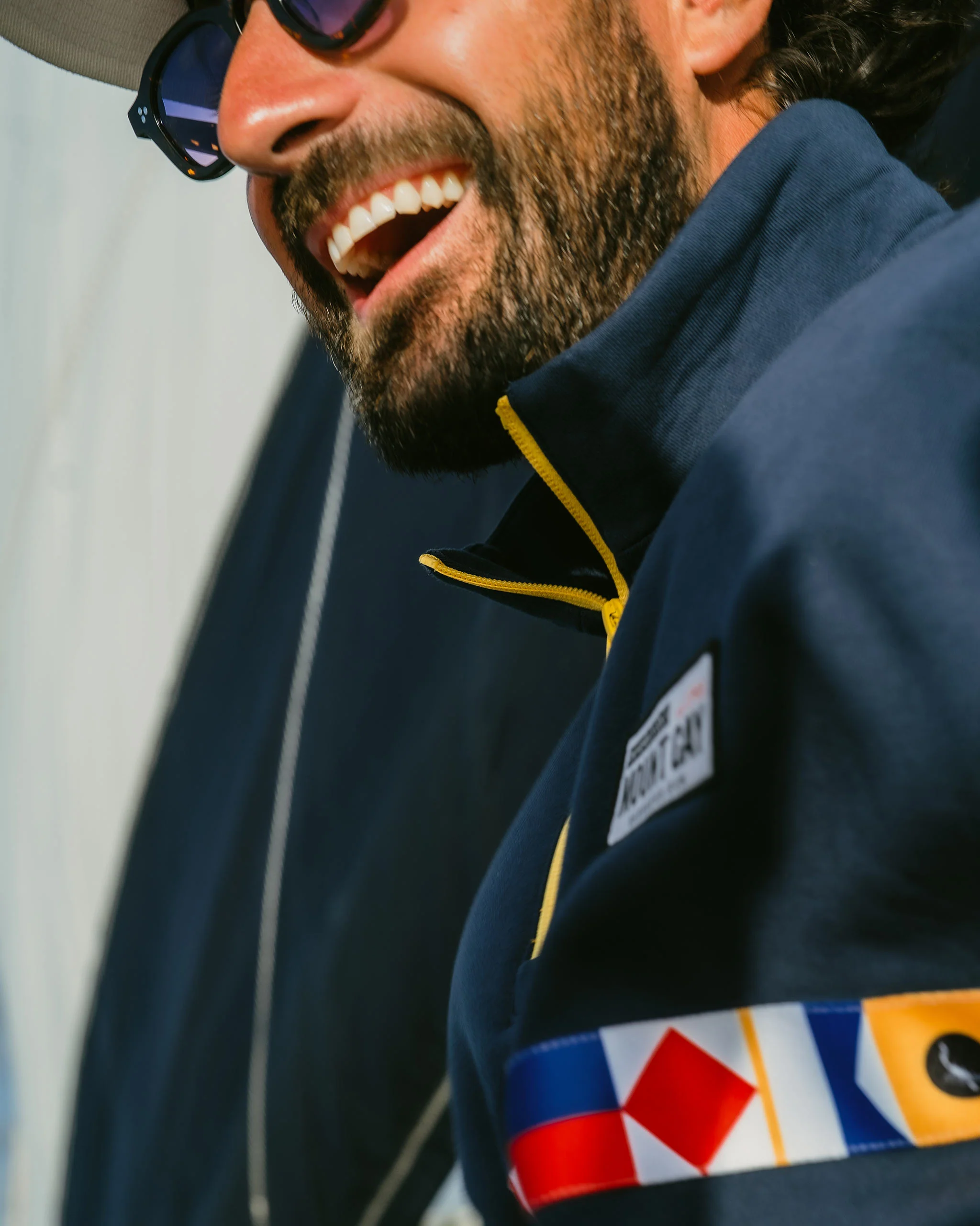 Nautical Flag QTR Zip - Navy - Image 10