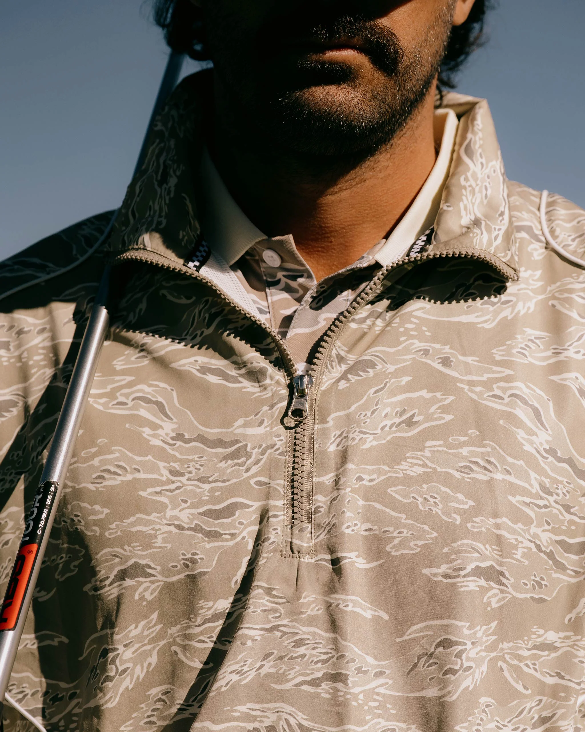 Pullover Piped QTR ZIP - Tiger Camo - Image 4