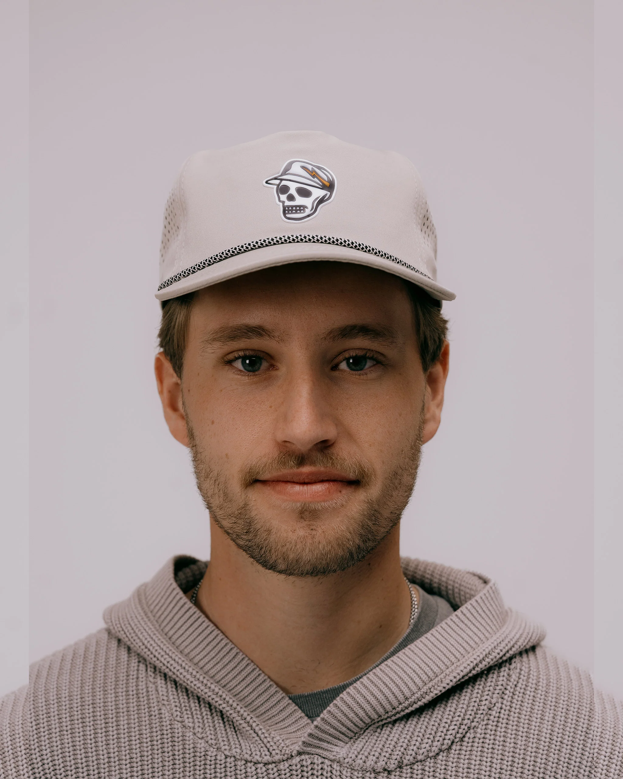 Skull Caddie Performance Rope Hat - Bone - Image 6