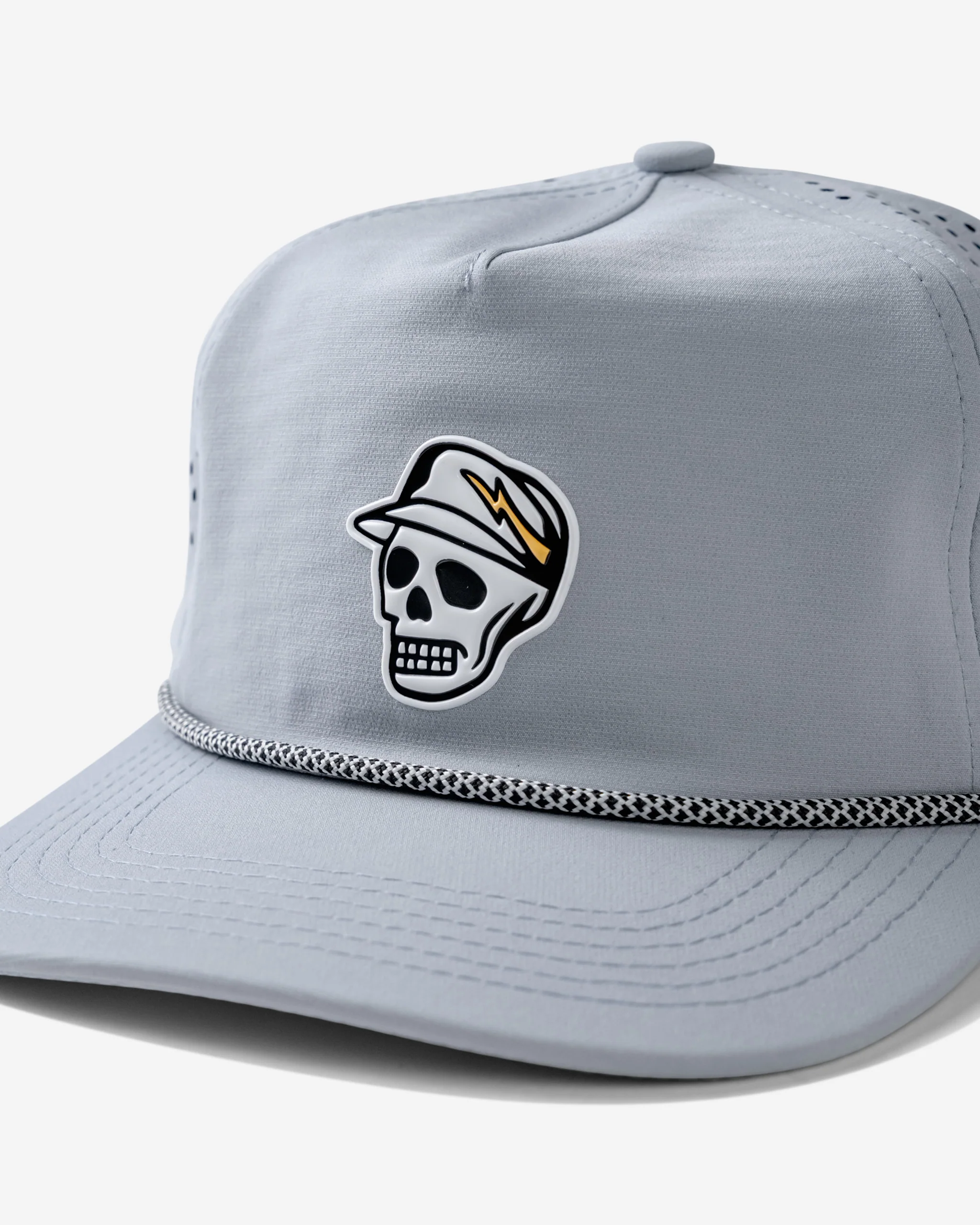 Skull Caddie Performance Rope Hat - Light Grey - Image 6