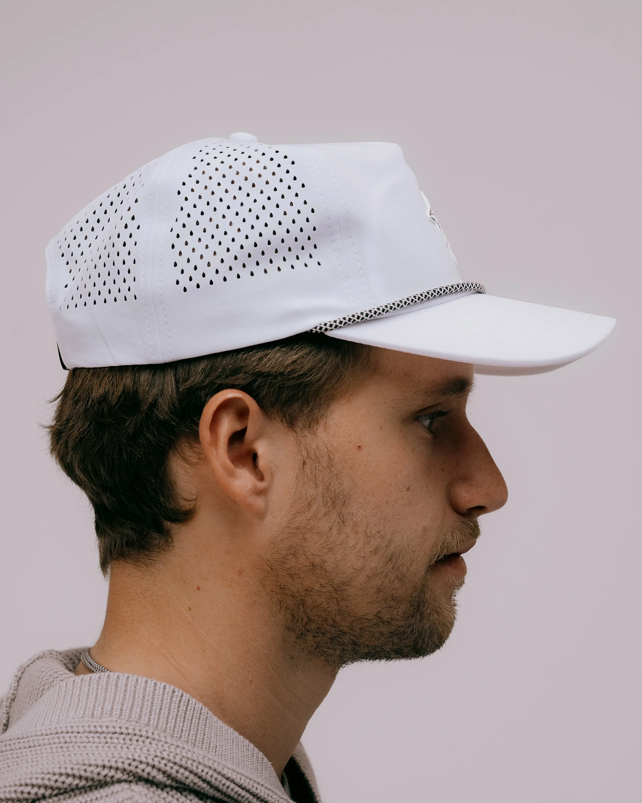 Skull Caddie Performance Rope Hat - White - Image 8