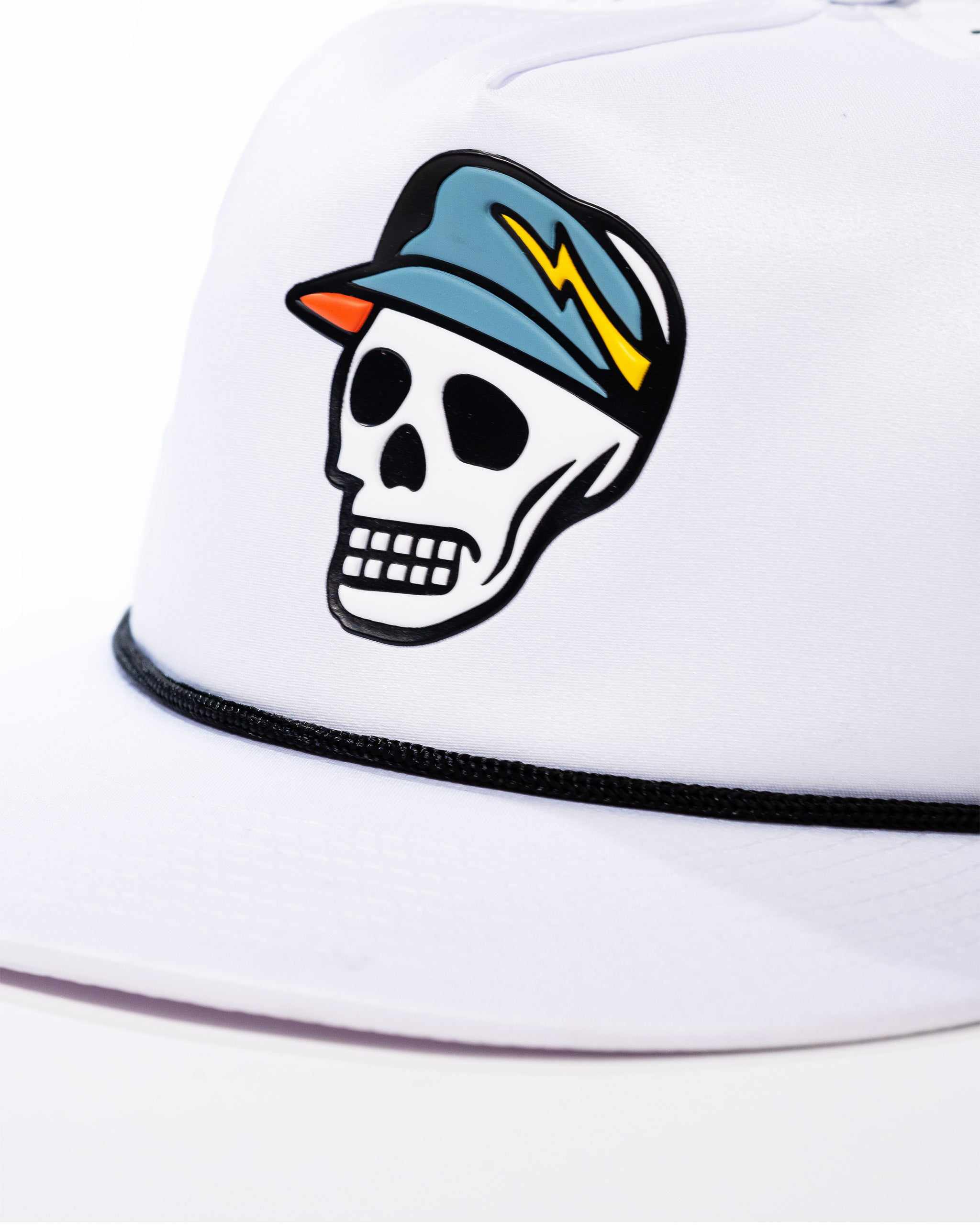 Skull Caddie Rope Hat - White - Image 4