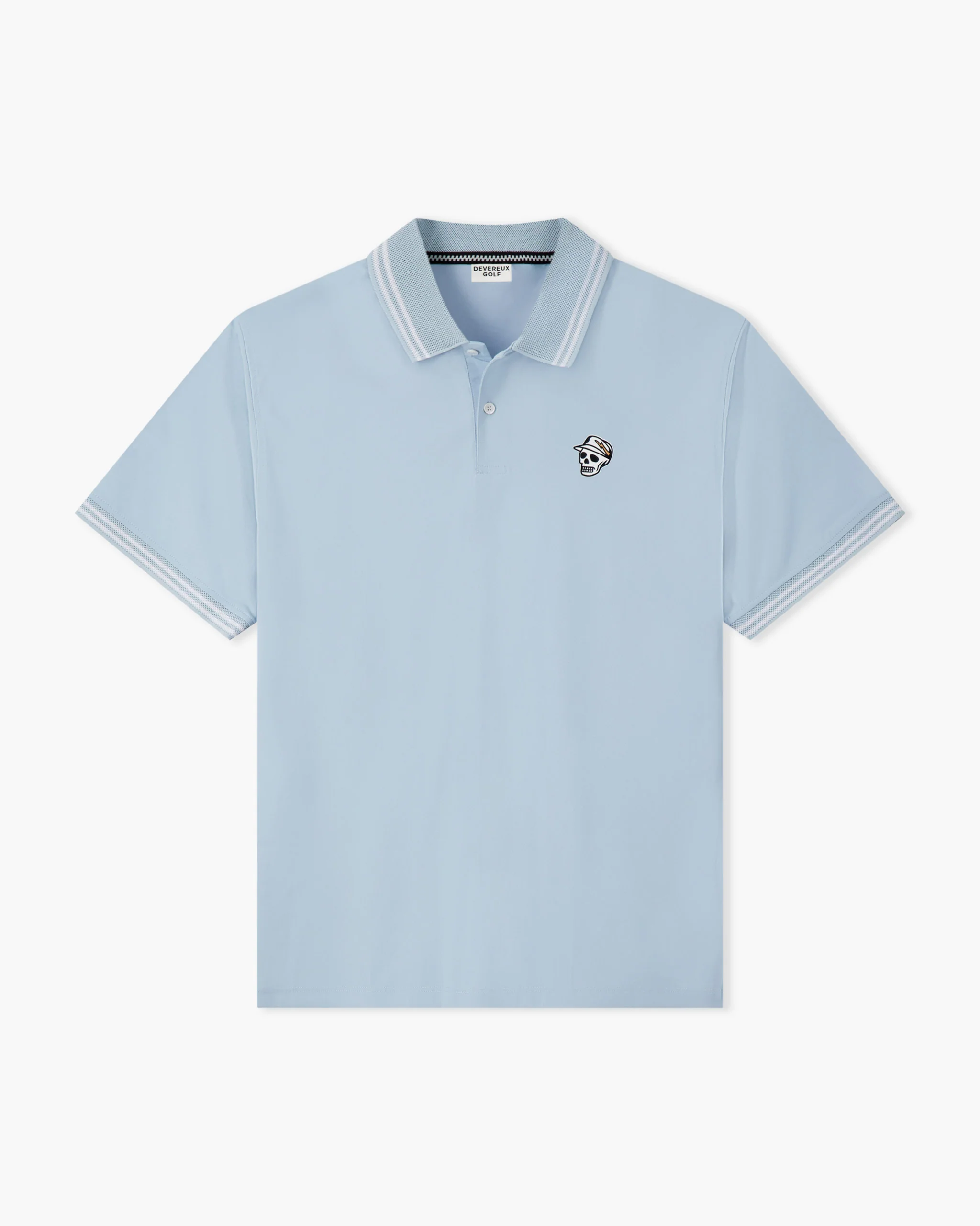 Skull Caddie Tips Polo - Marine Layer Blue