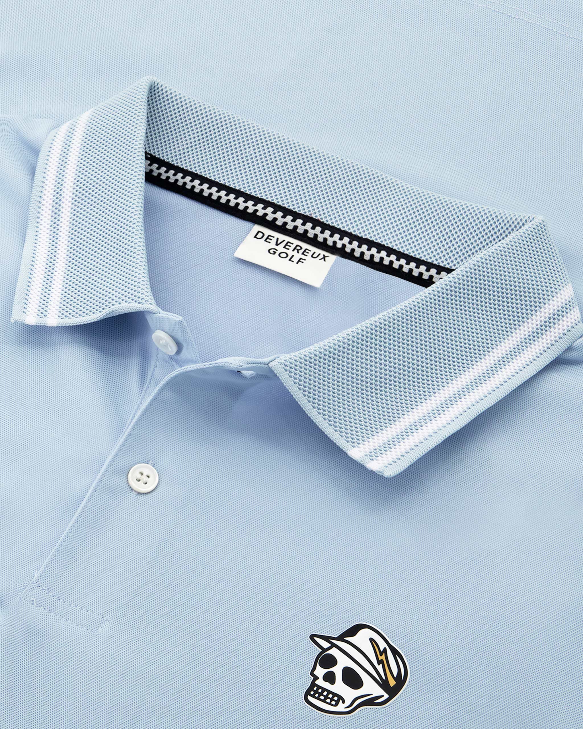 Skull Caddie Tips Polo - Marine Layer Blue - Image 2