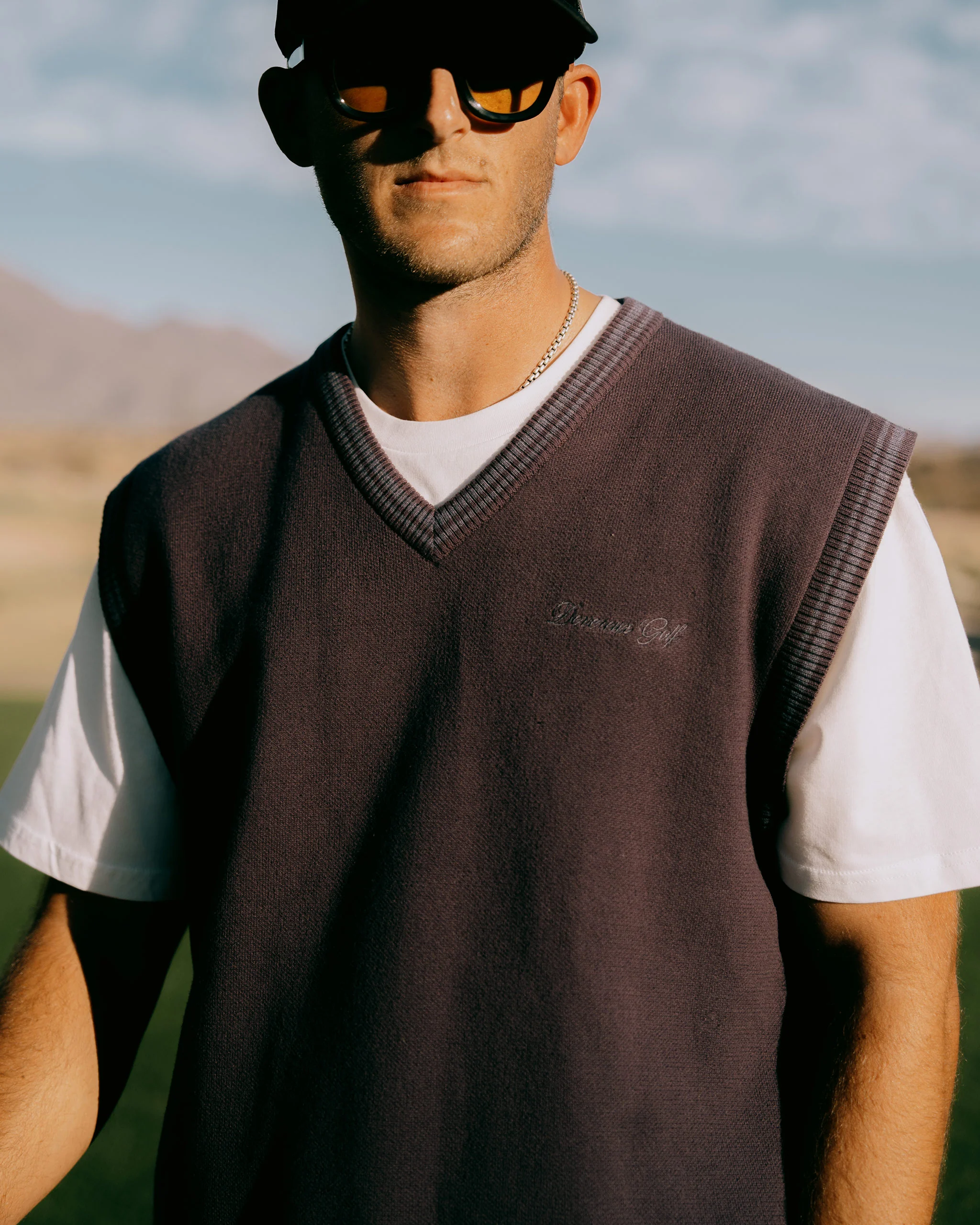 Skull Icon Sweater Vest - Plum - Image 5