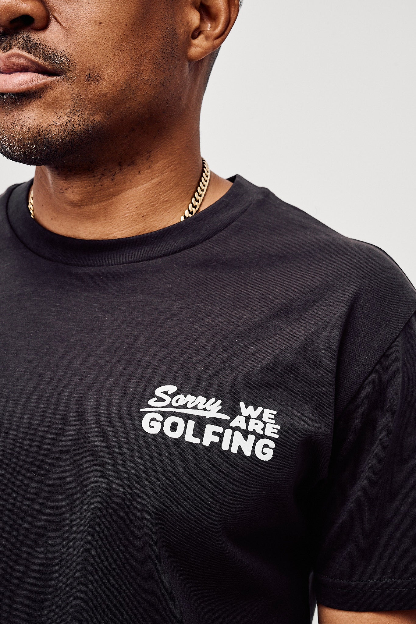 Sorry We Are Golfing - Faded Black - Image 2