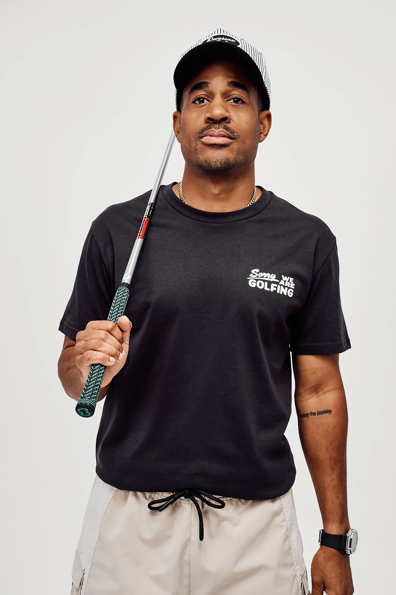 Sorry We Are Golfing - Faded Black - Image 3