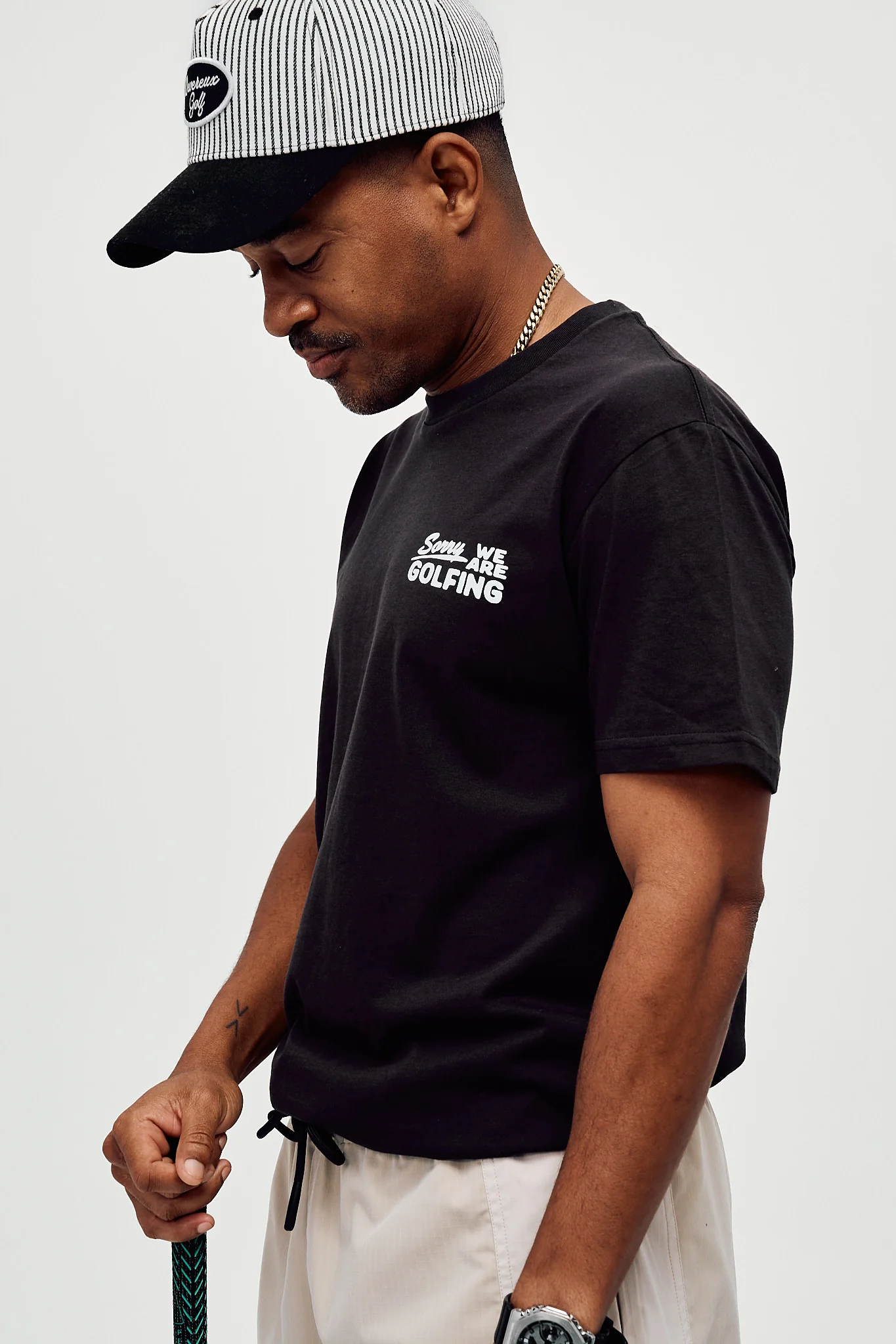 Sorry We Are Golfing - Faded Black - Image 5