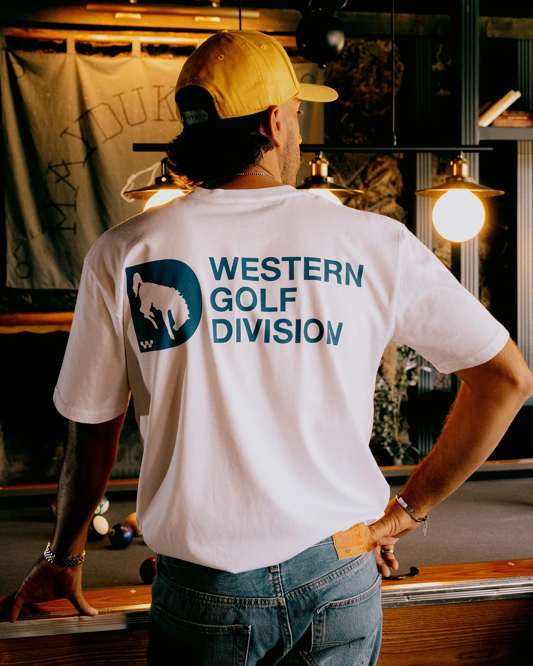 Western Golf Division Tee - White - Image 4