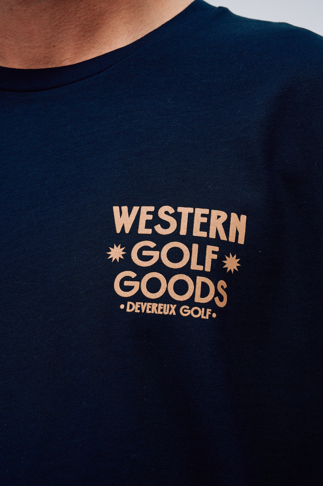 Western Golf Goods Tee - Navy - Image 3