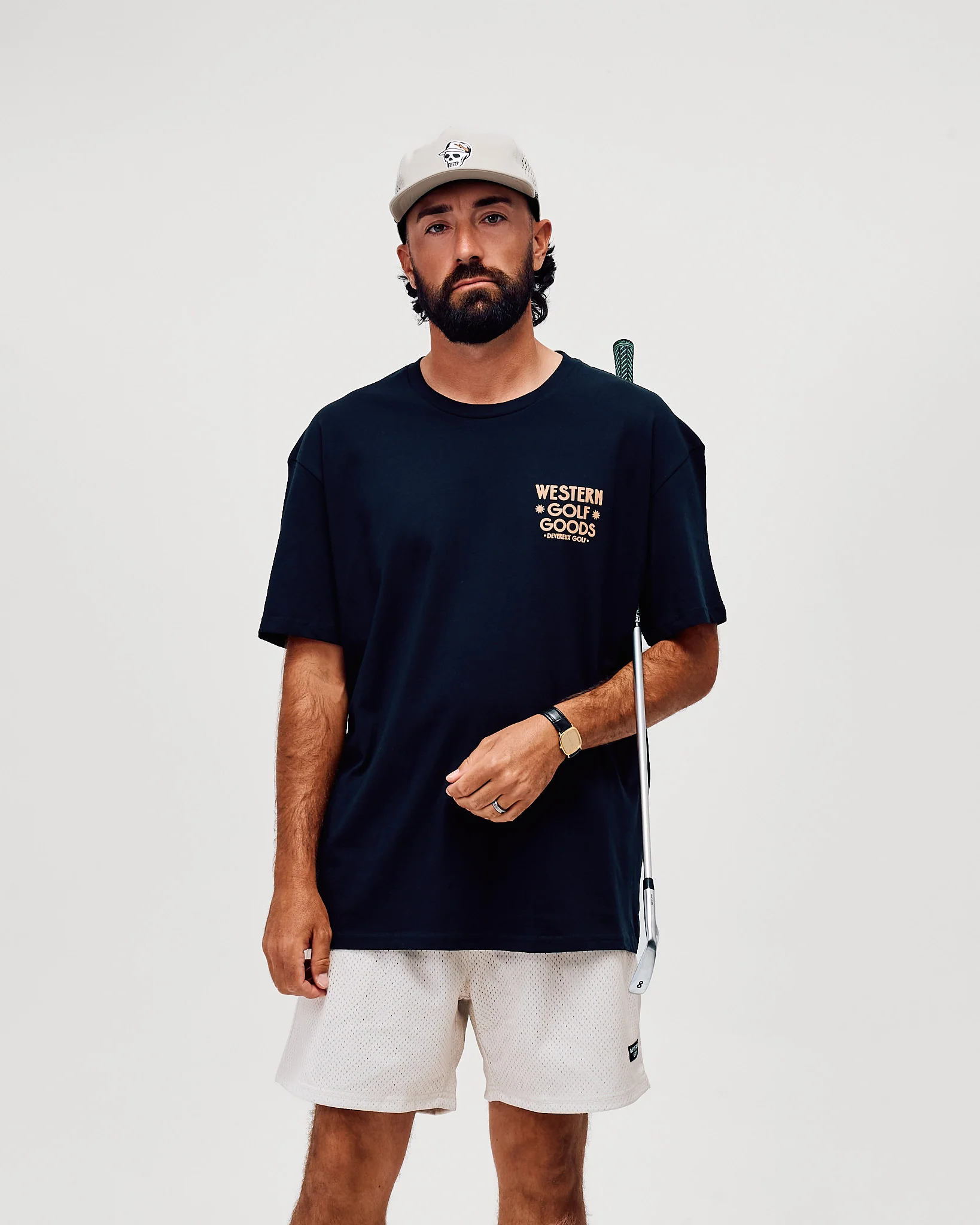 Western Golf Goods Tee - Navy - Image 5